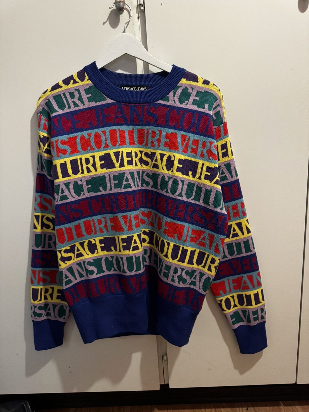 Versace Versace Jacquard Logo Sweater Size US XS / EU 42 / 0 - 2 Thumbnail