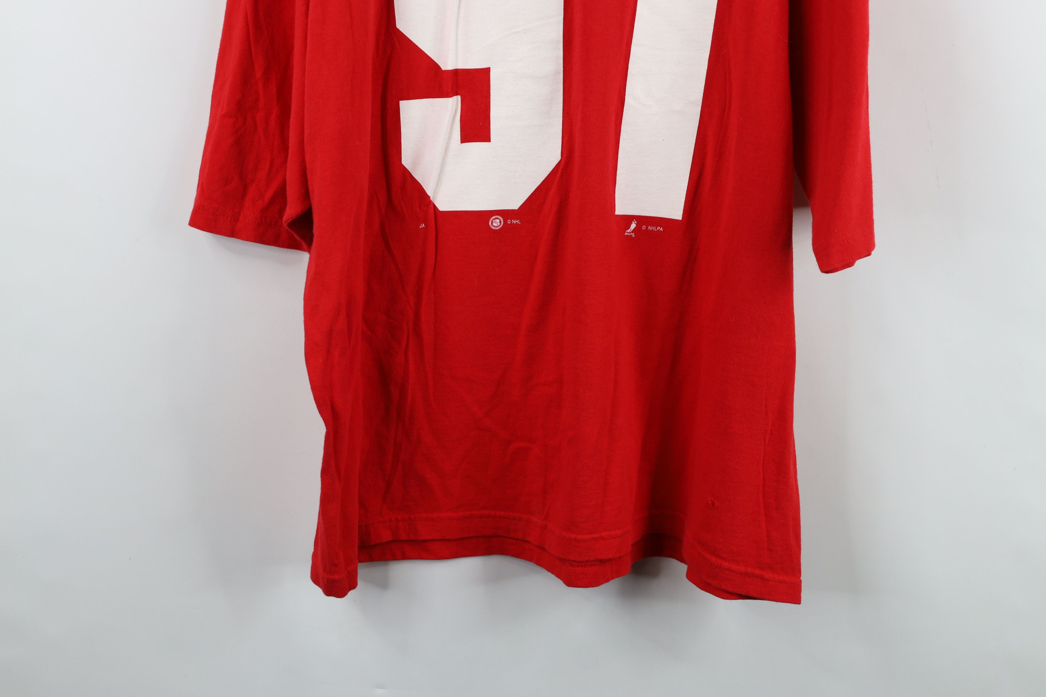 Vintage Vintage 90s Champs Detroit Red Wings Hockey Jersey T-Shirt Size US XL / EU 56 / 4 - 14 Thumbnail