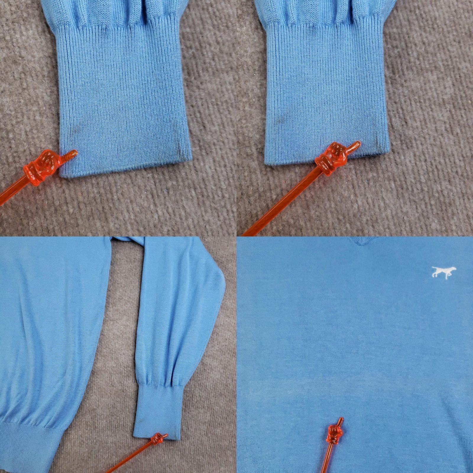 Vintage VINTAGE Birddog Golf Sweater Mens Large Blue V-Neck Pullover Silk Cashmere Blend ZZ Size US L / EU 52-54 / 3 - 8 Thumbnail