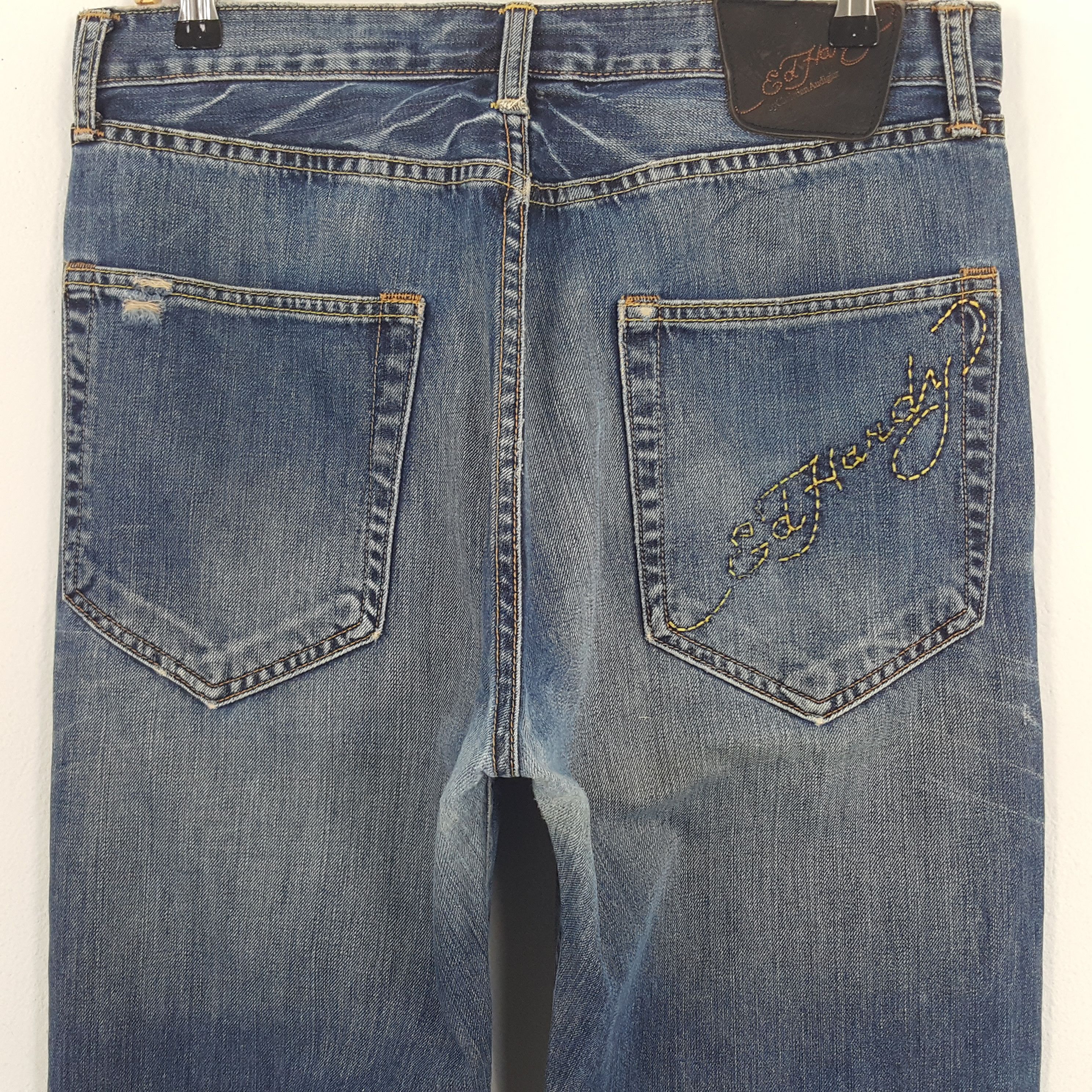 Christian Audigier × Ed Hardy × Vintage Vintage Ed Hardy by Christian Audiger American Denim Jeans Size US 33 - 5 Thumbnail