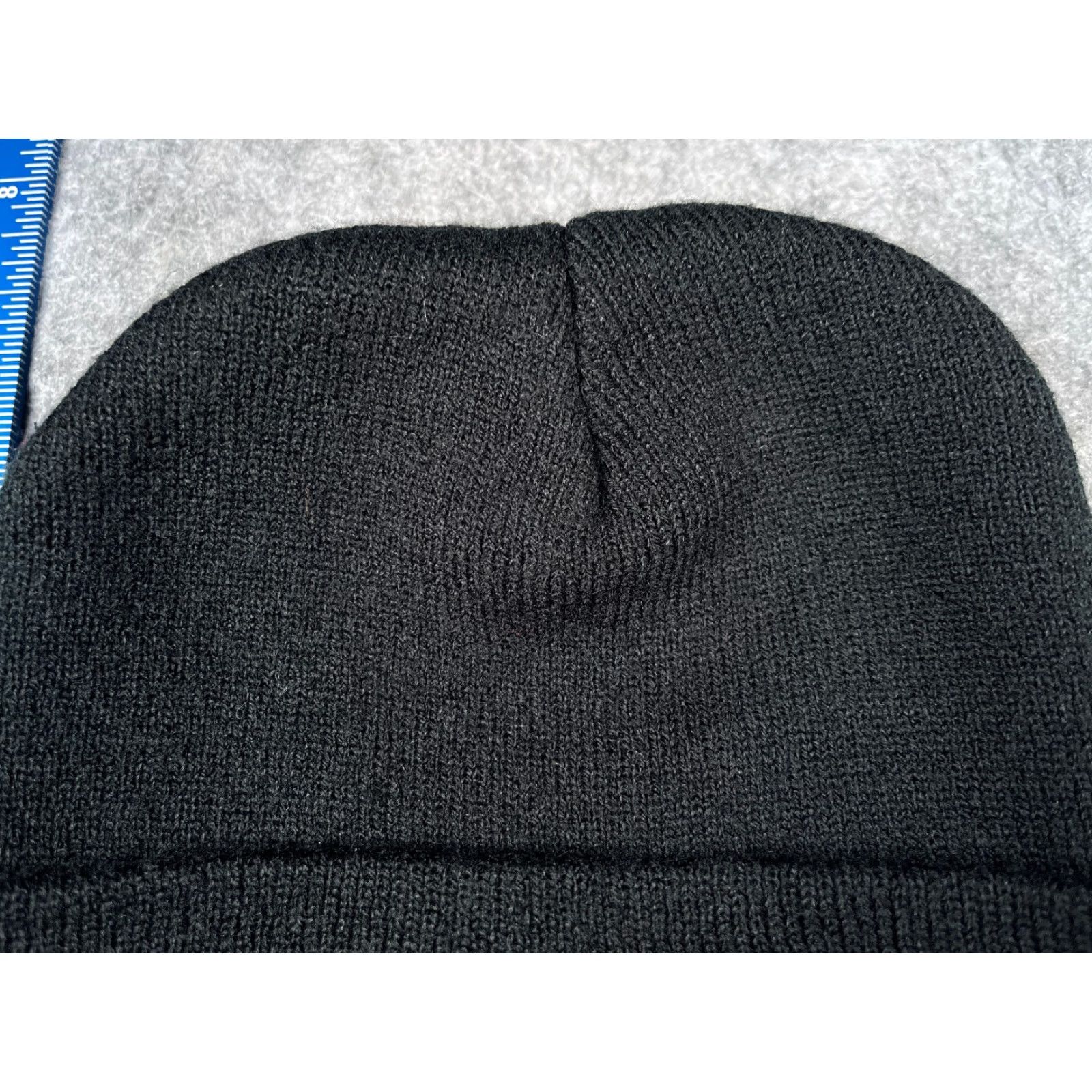 Vintage Inland Group Beanie Adult One Size Black Knit 100% Acrylic Embroidered Size ONE SIZE - 3 Thumbnail