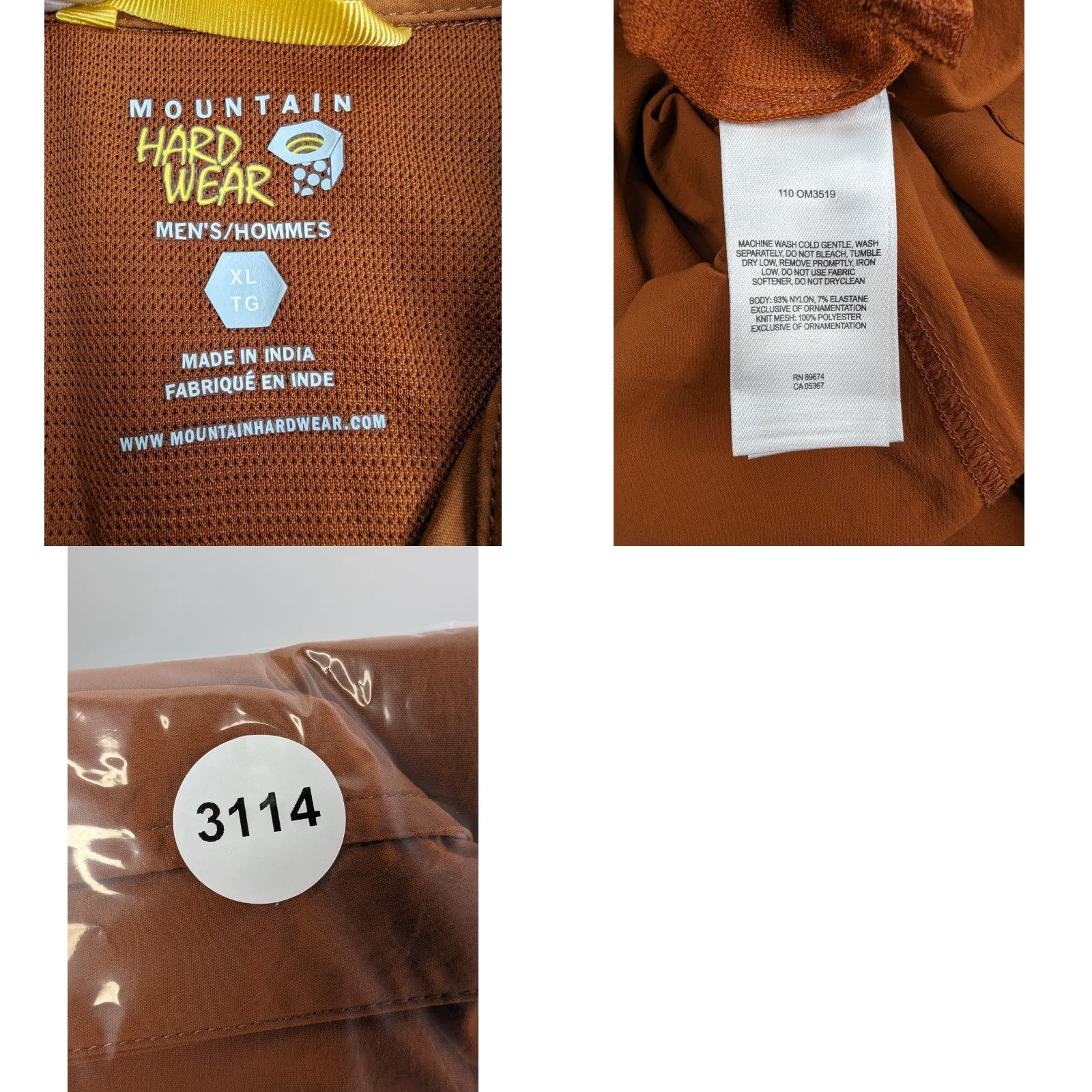 Mountain Hardwear Mountain Hardwear Shirt Men's XL Rust Orange Ravine Vented Hiking Outdoor Size US XL / EU 56 / 4 - 8 Thumbnail