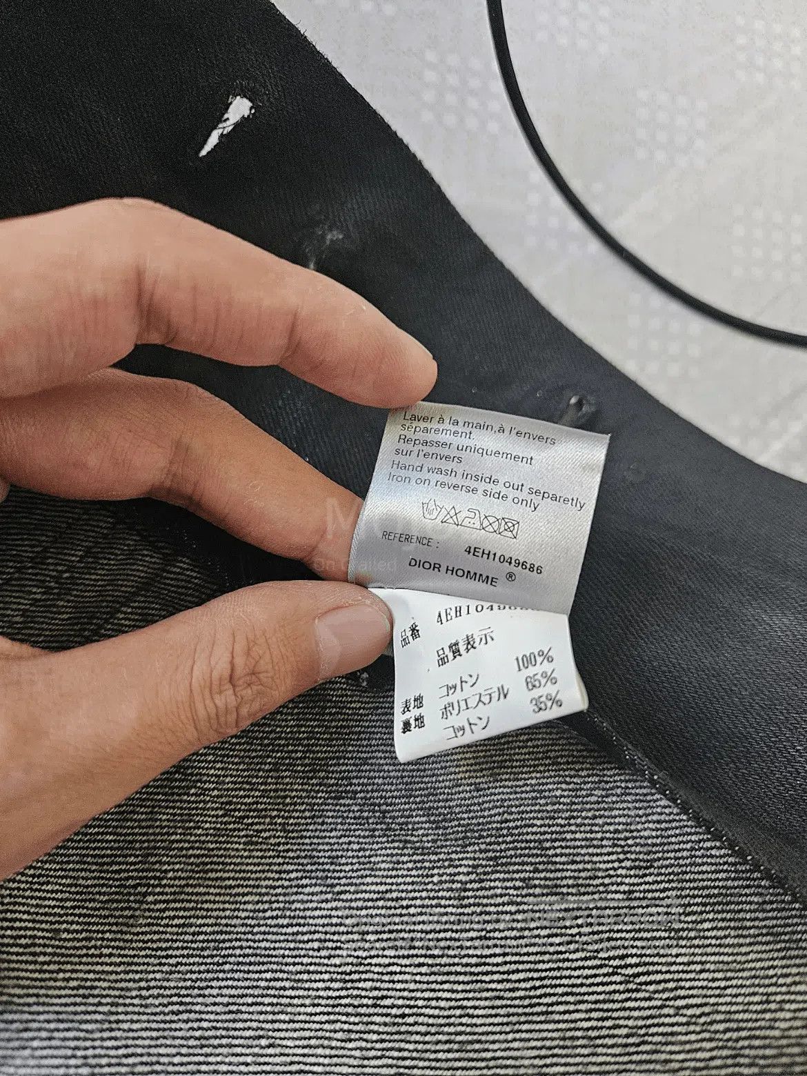 Dior Sz 44 Dior Homme 04SS By Hedi Waxed Distressed Denim Jacket Size US S / EU 44-46 / 1 - 9 Thumbnail