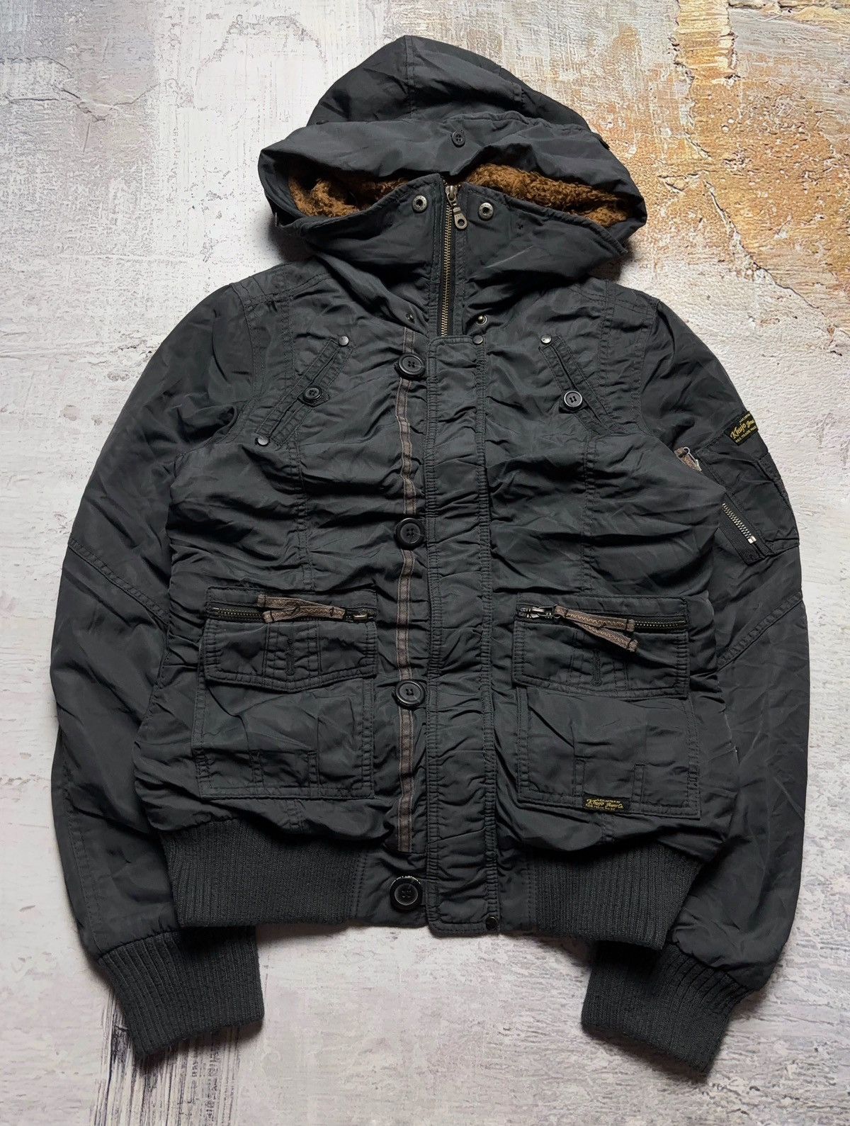 Japanese Brand × Vintage Japanese style vintage bomber jacket military style Size US M / EU 48-50 / 2 - 1 Thumbnail