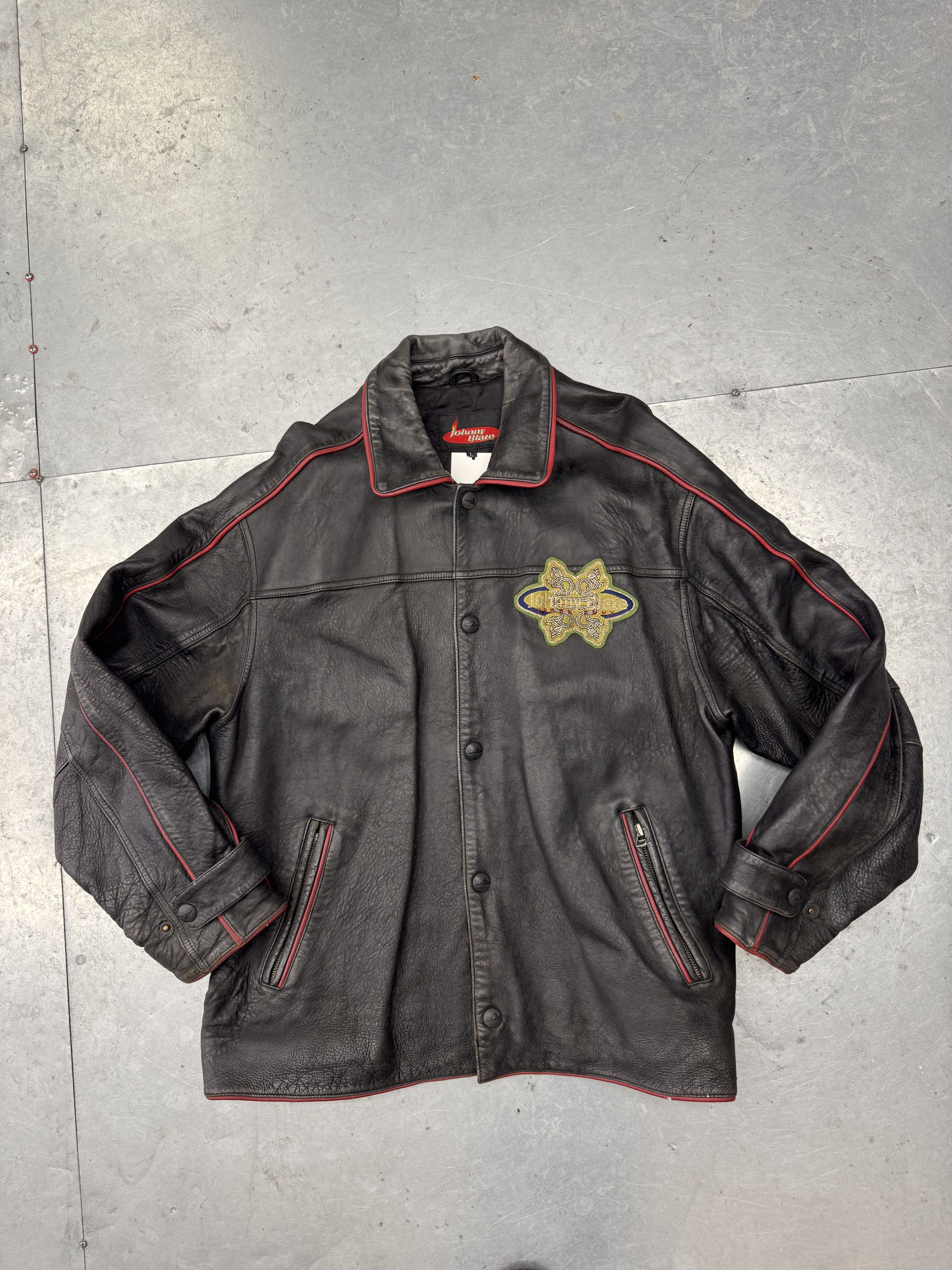 Other Vintage Leather Jacket Size US L / EU 52-54 / 3 - 2 Thumbnail