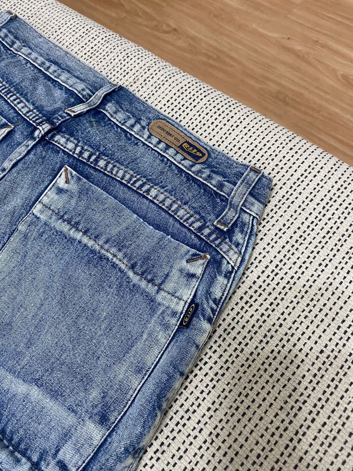 Japanese Brand × Vintage Mens Wide Leg Cargo Jean Stylish Baggy Pants for High Street Size US 30 / EU 46 - 5 Thumbnail