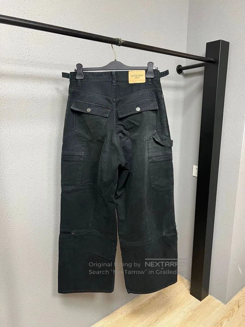 Balenciaga Balenciaga Black Cargo Utility Pants. Size US 28 / EU 44 - 2 Thumbnail