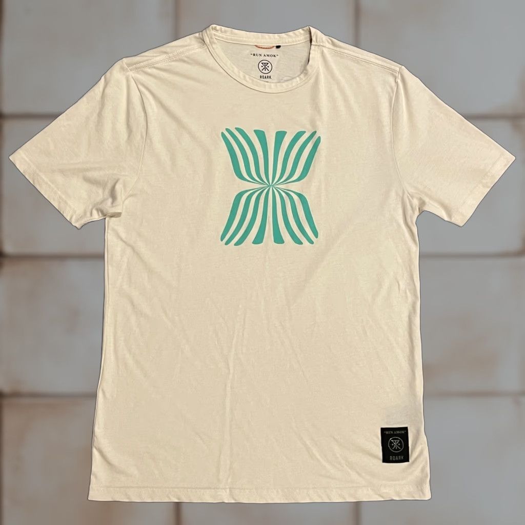 Roark Roark Run Amok Mathis Core SS Shirt Mens XS Beige Graphic Running TShirt Tee Size US XS / EU 42 / 0 - 1 Thumbnail