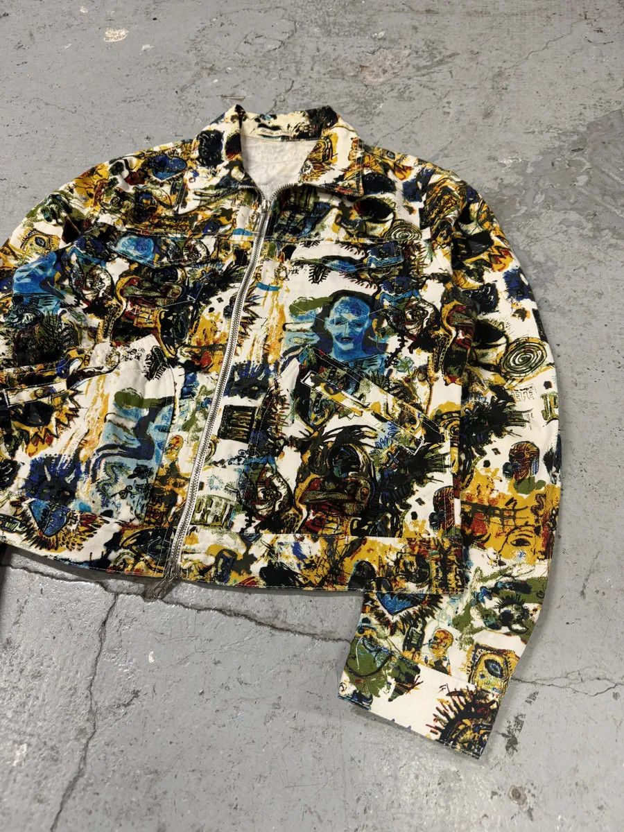 Jean Paul Gaultier SS2000 Jean Paul Gaultier Basquiat Zip-up Coach Jacket Size XS / US 0-2 / IT 36-38 - 9 Thumbnail