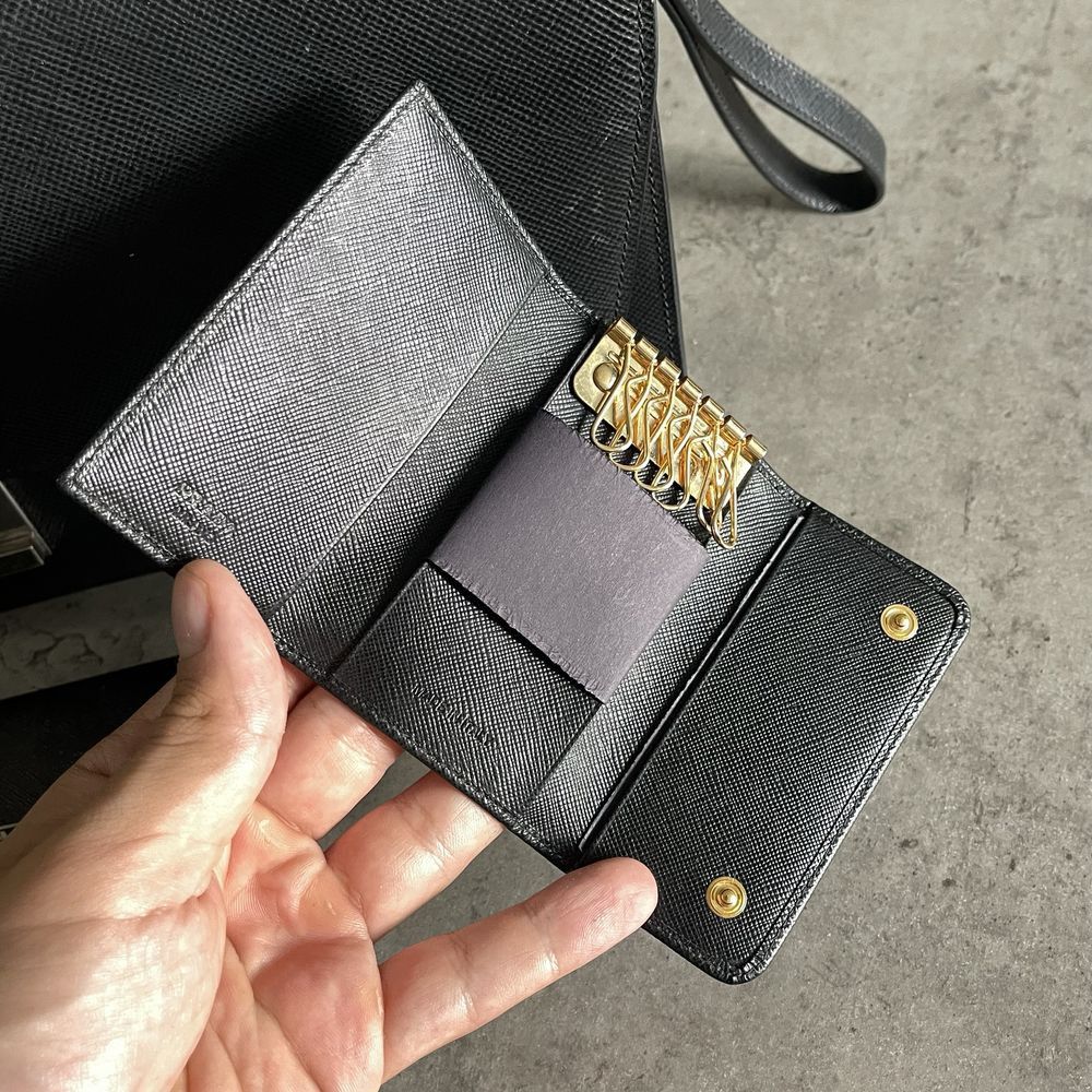 Prada Prada Milano Key Card holder Wallet Size ONE SIZE - 3 Thumbnail