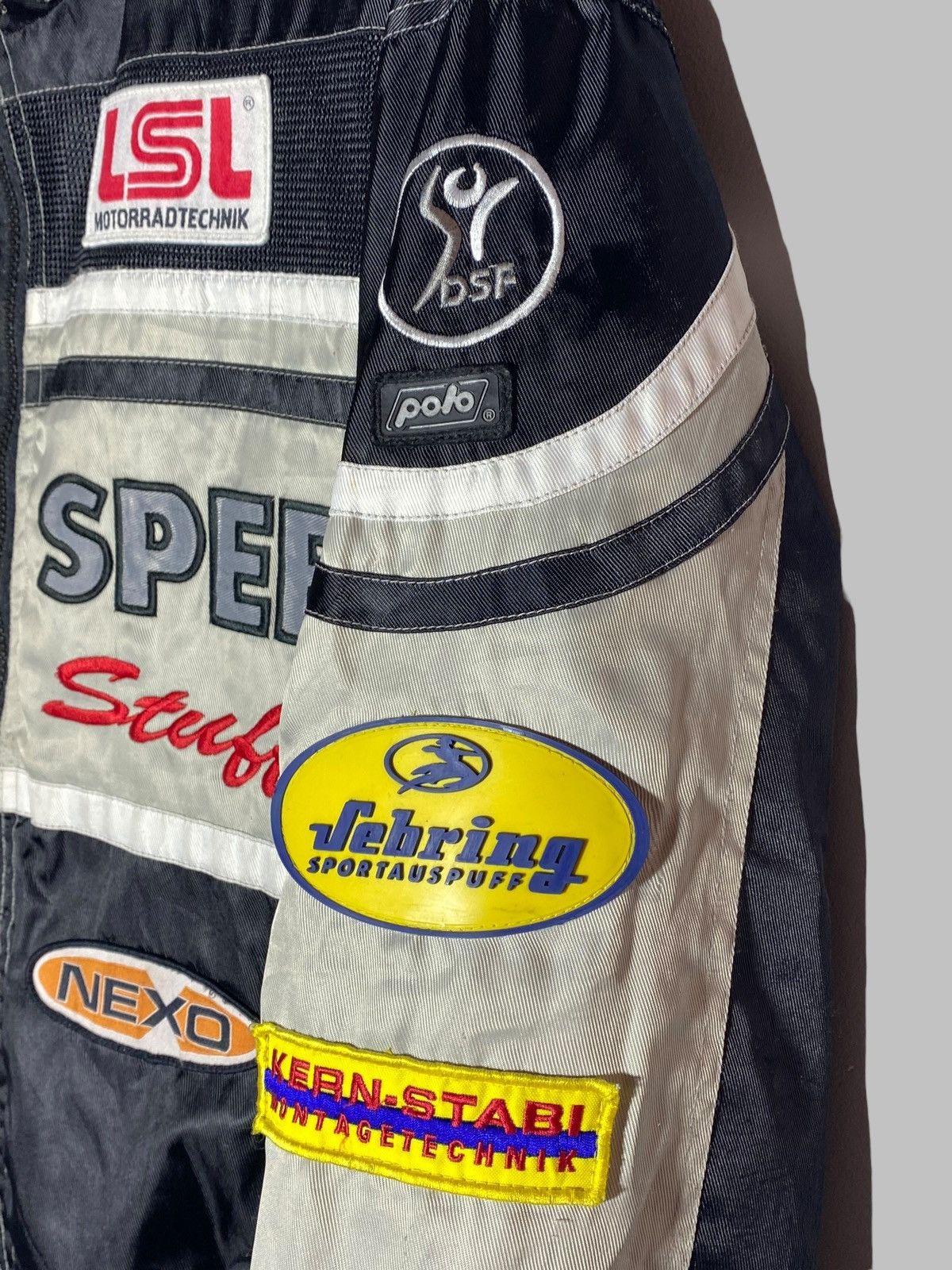 Vintage 🔥 00s EXCLUSIVE HIGH SPEED RACING JACKET STREETWEAR FLEX 🔥 Size US L / EU 52-54 / 3 - 10 Thumbnail