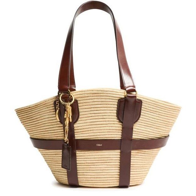 Chloe Chloe Kerala 25 Dark Ebony Raffia Effect Basket Shoulder Bag Size ONE SIZE - 1 Thumbnail