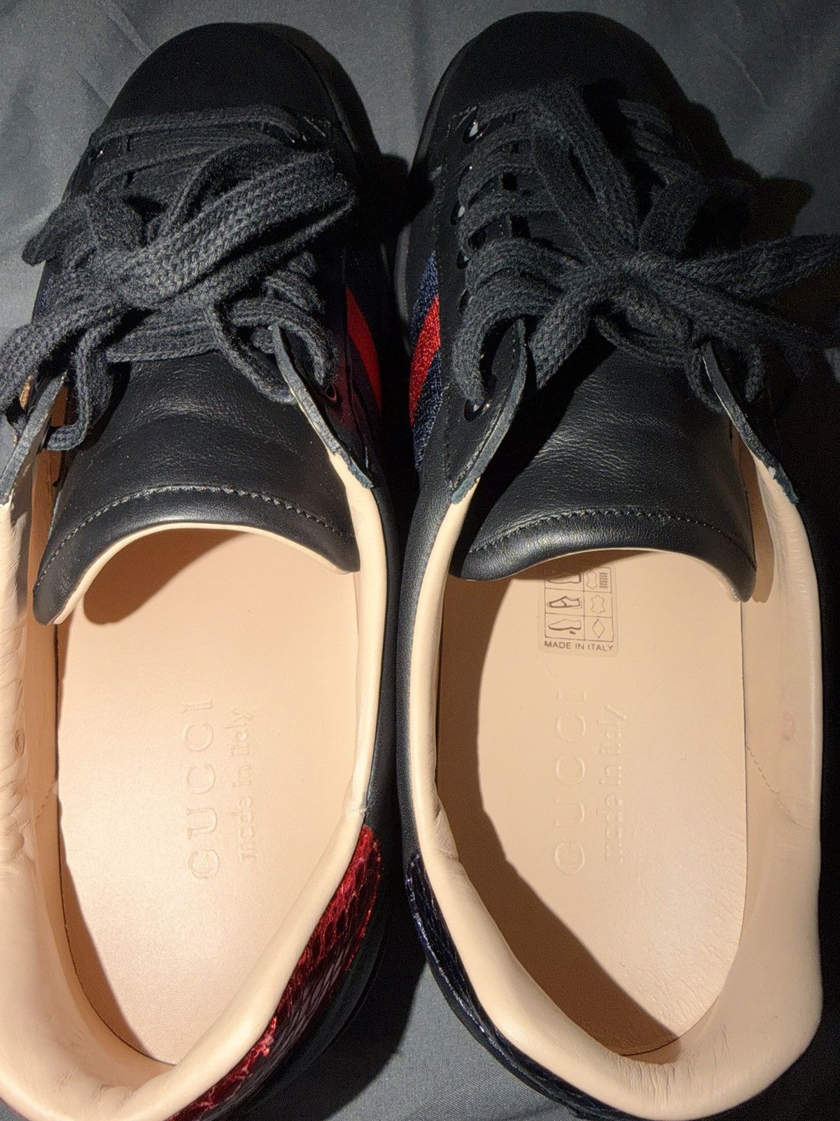 Gucci Gucci Ace Embroidered ‘Black Bee’ Size 6.5 Gucci, 7.5/8 US M Size US 7.5 / EU 40-41 - 5 Thumbnail