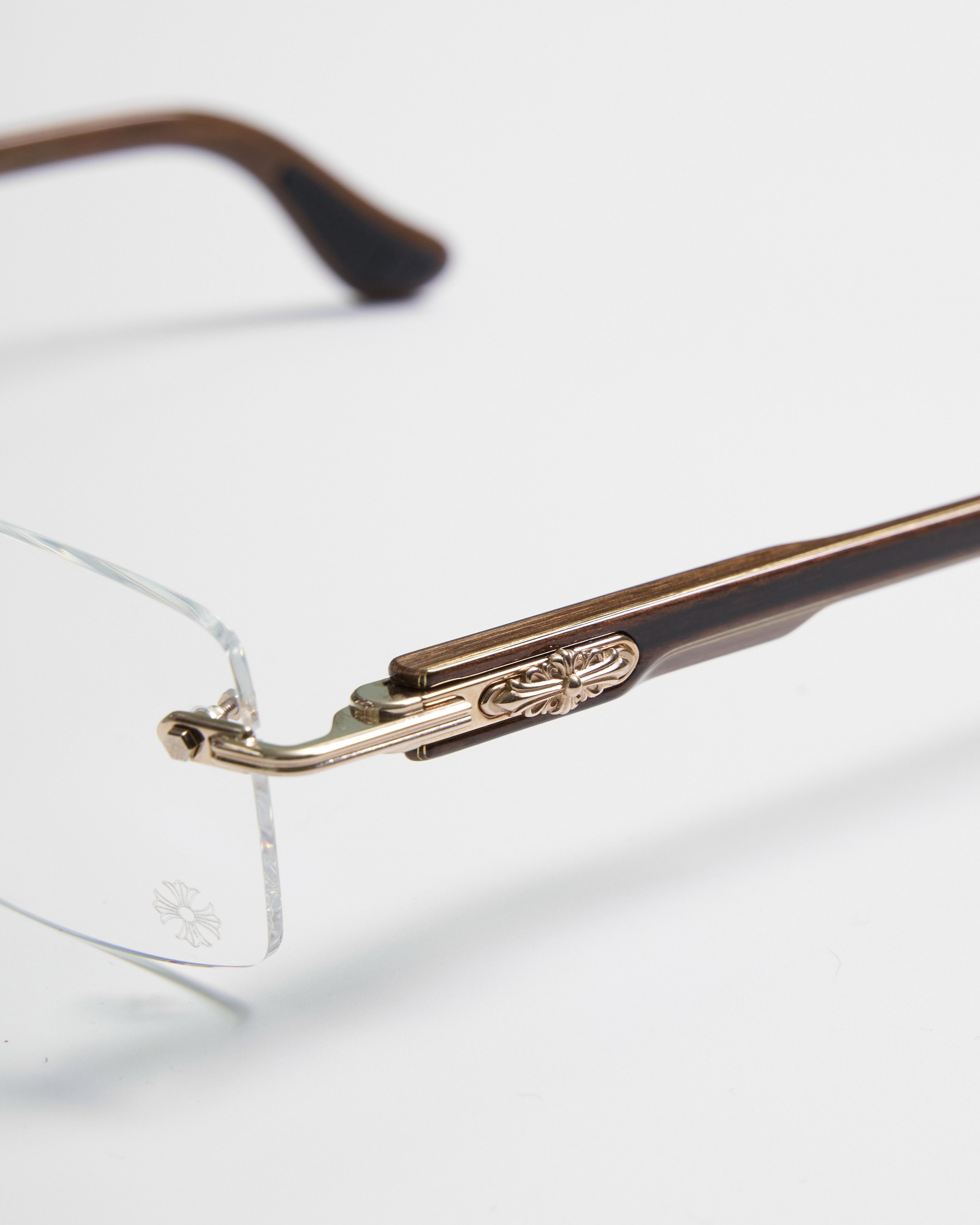 Chrome Hearts CHROME HEARTS DEEP II Gold Plated/Wood Ebony Walnut Ebony-PV Size ONE SIZE - 4 Thumbnail