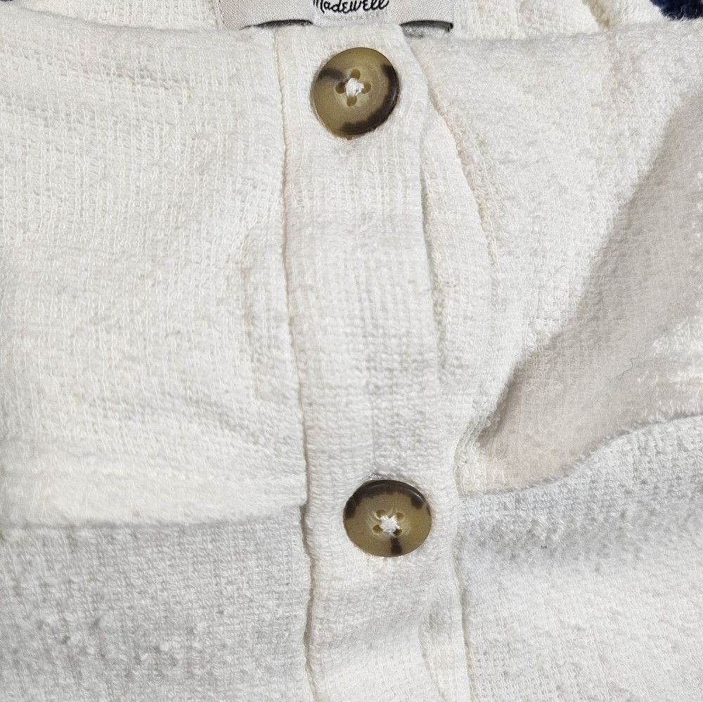 Madewell Madewell Texture & Thread Ruffle Tie Front Tank Terry Cloth Size L / US 10 / IT 46 - 9 Thumbnail