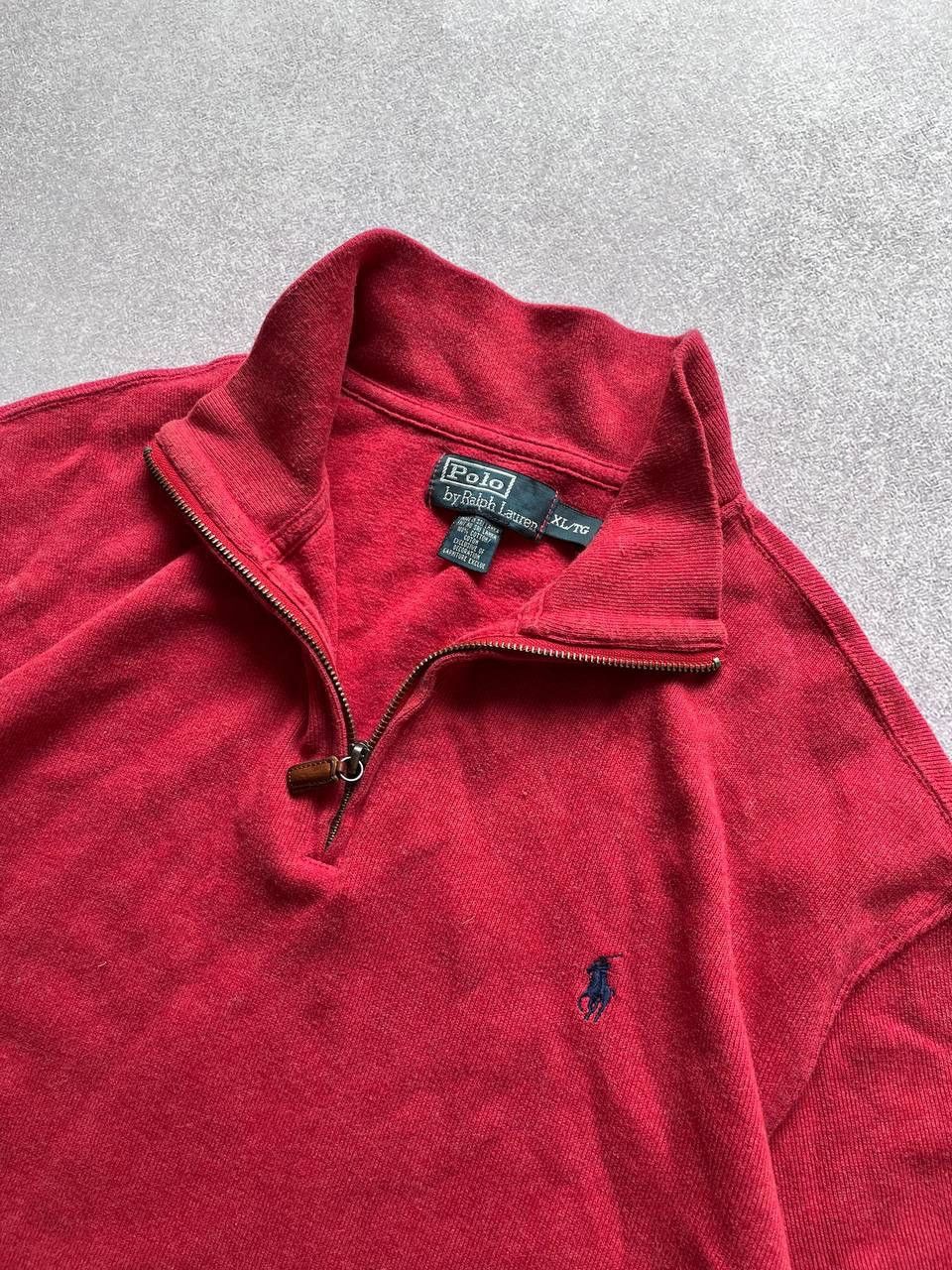 Polo Ralph Lauren × Vintage Vintage Polo Ralph Lauren Quarter Zip Sweater Y2K XL Size US XL / EU 56 / 4 - 6 Thumbnail