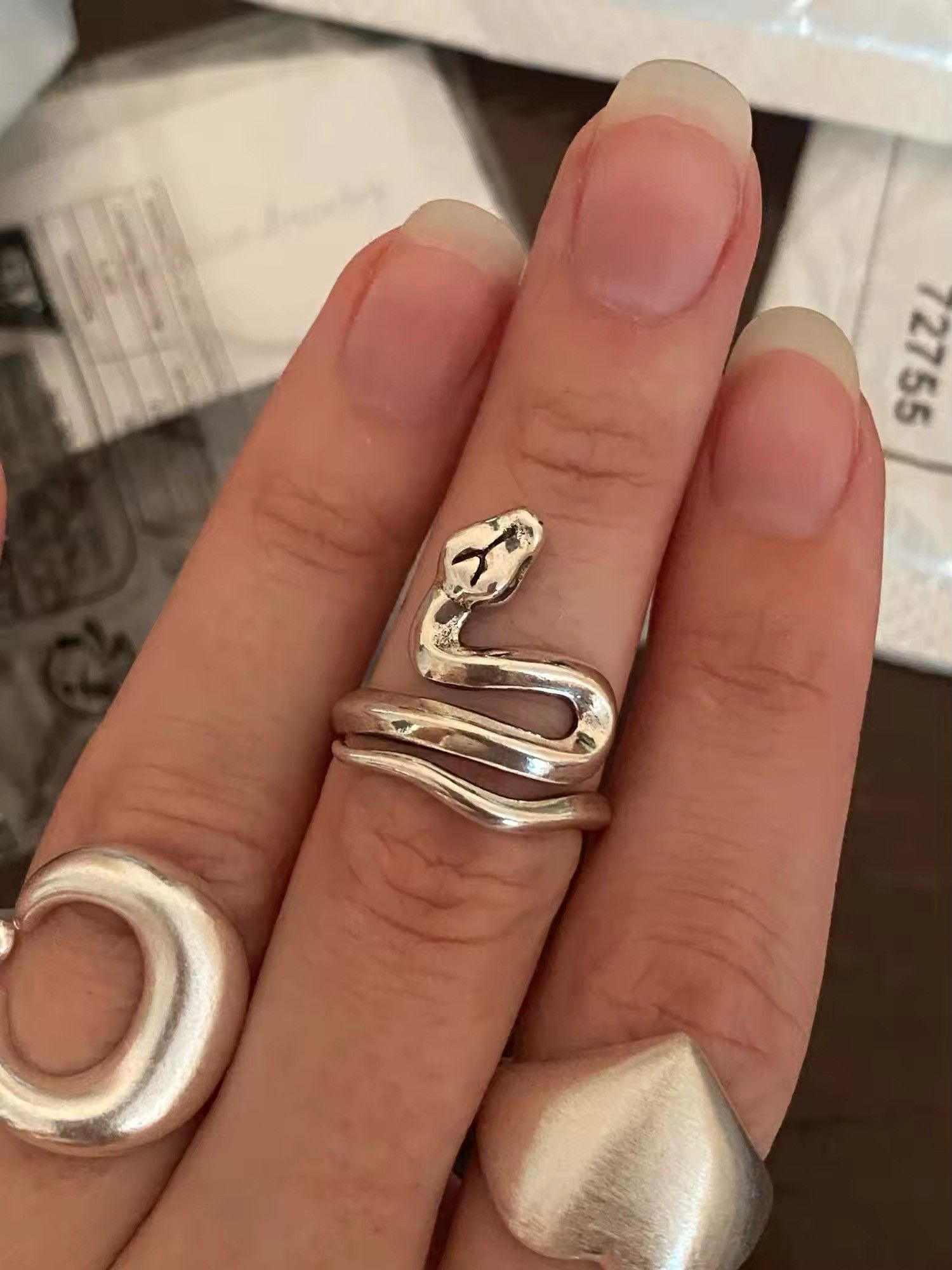 Japanese Brand × Jewelry Snake Adjustable Rings Size ONE SIZE - 1 Thumbnail