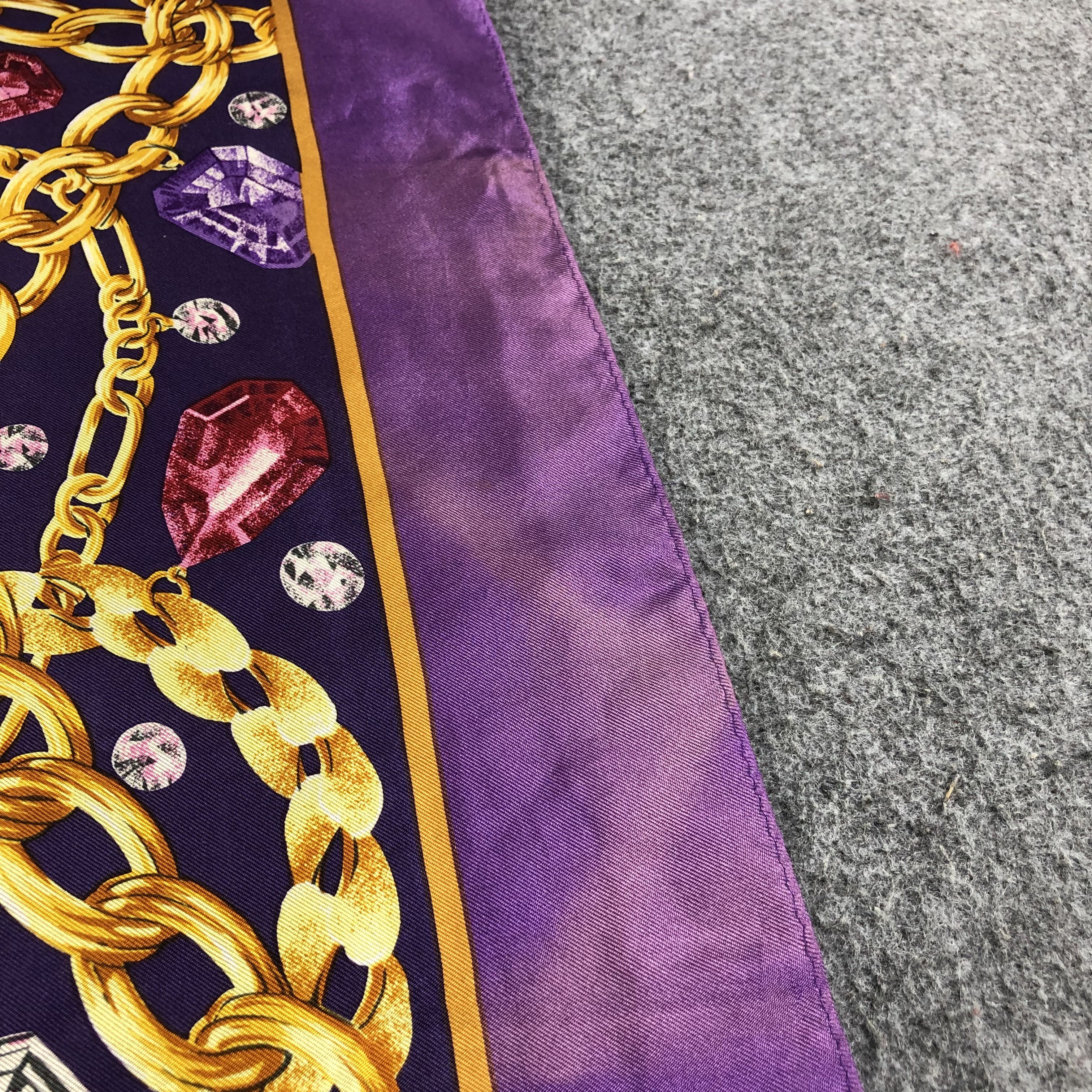 Vintage Vintage Luxury Jewelry Silk Scarf M694 Size ONE SIZE - 6 Thumbnail