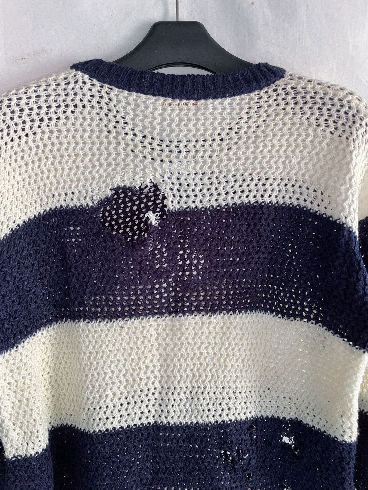 Yasuyuki Ishii JAPANESE DISTRESSED CREATORE STRIPED KNIT Size US S / EU 44-46 / 1 - 12 Thumbnail