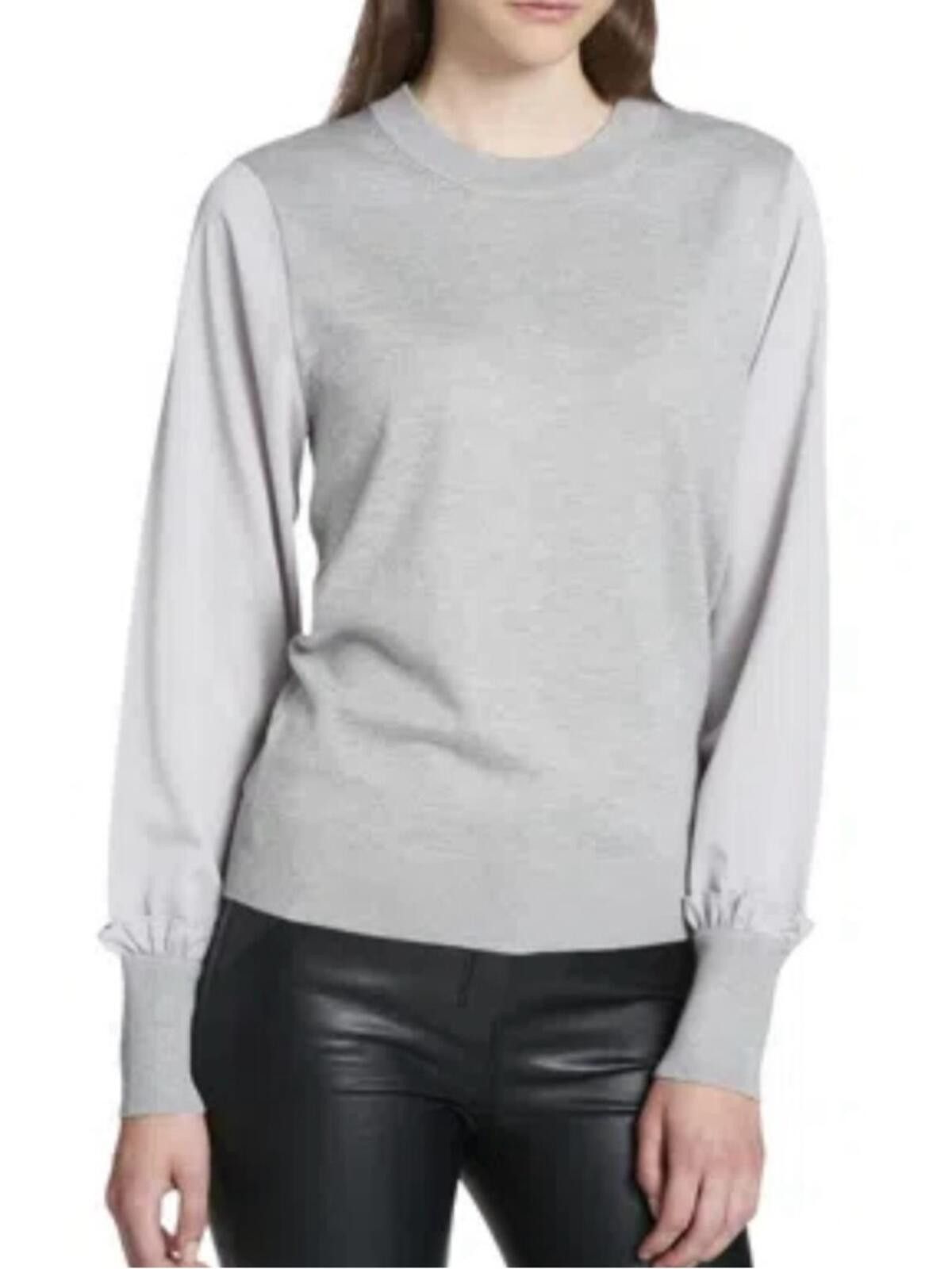 DKNY DKNY / Mixed Media Knit Sweater / Grey Size M / US 6-8 / IT 42-44 - 1 Thumbnail