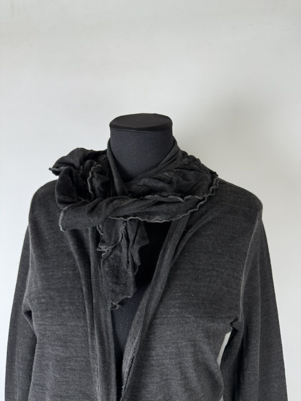 Cop Copine Cop copine asymmetrical layered draped scarf zip cardigan Size L / US 10 / IT 46 - 6 Thumbnail
