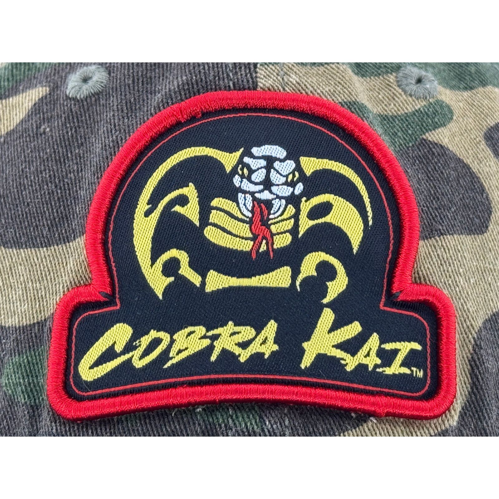 Other Camo Cobra Kai Hat - Karate Kid Strapback Dad Cap Size ONE SIZE - 2 Thumbnail