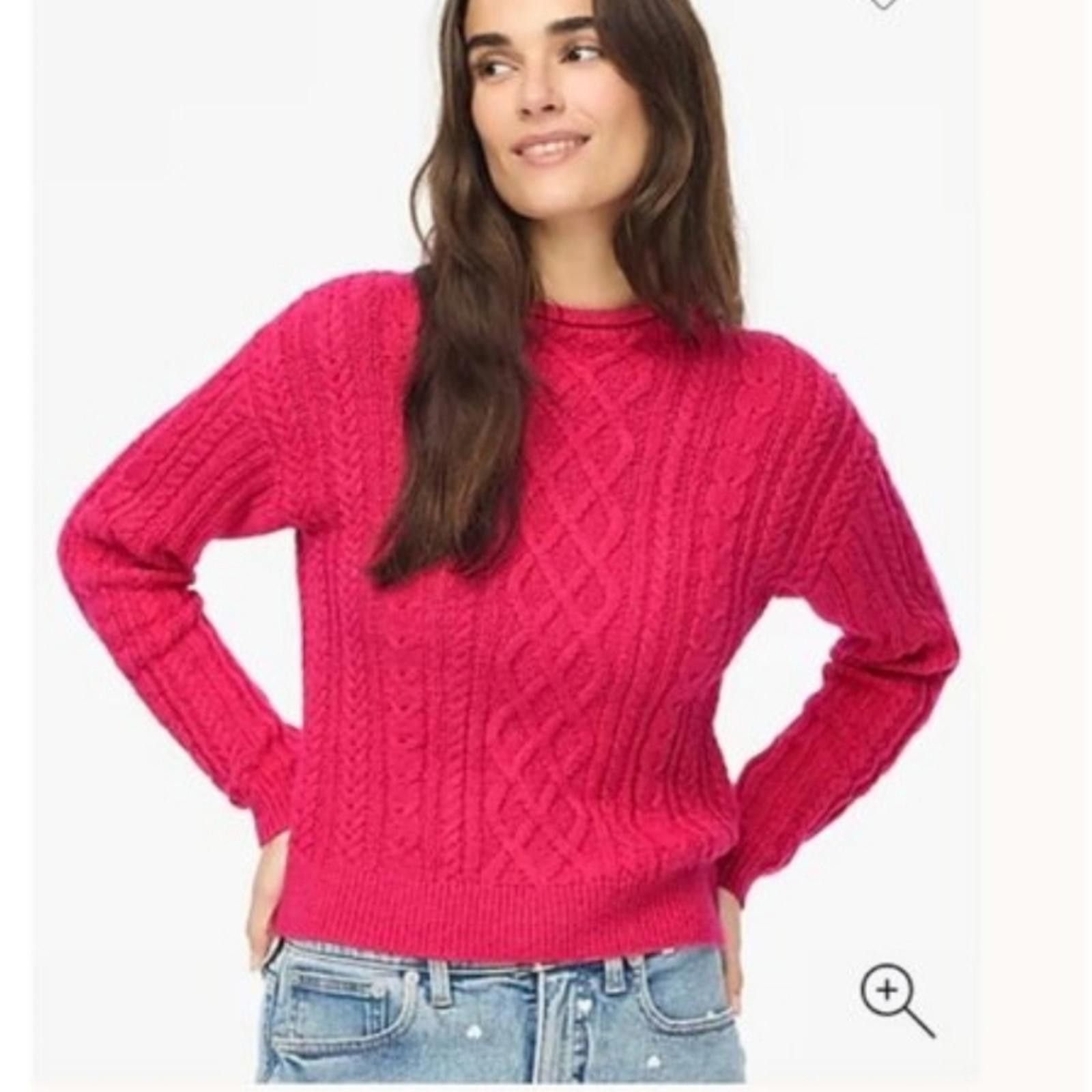 J.Crew J Crew Mockneck cable-knit sweater Size S / US 4 / IT 40 - 1 Thumbnail