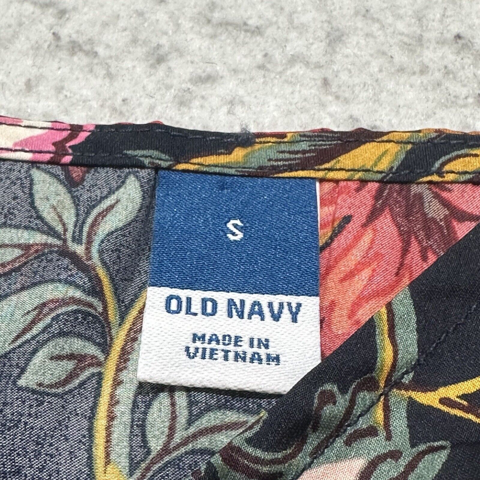 Old Navy Old Navy Small Navy Blue Floral Pajama Tank Top Lightweight Size S / US 4 / IT 40 - 8 Thumbnail