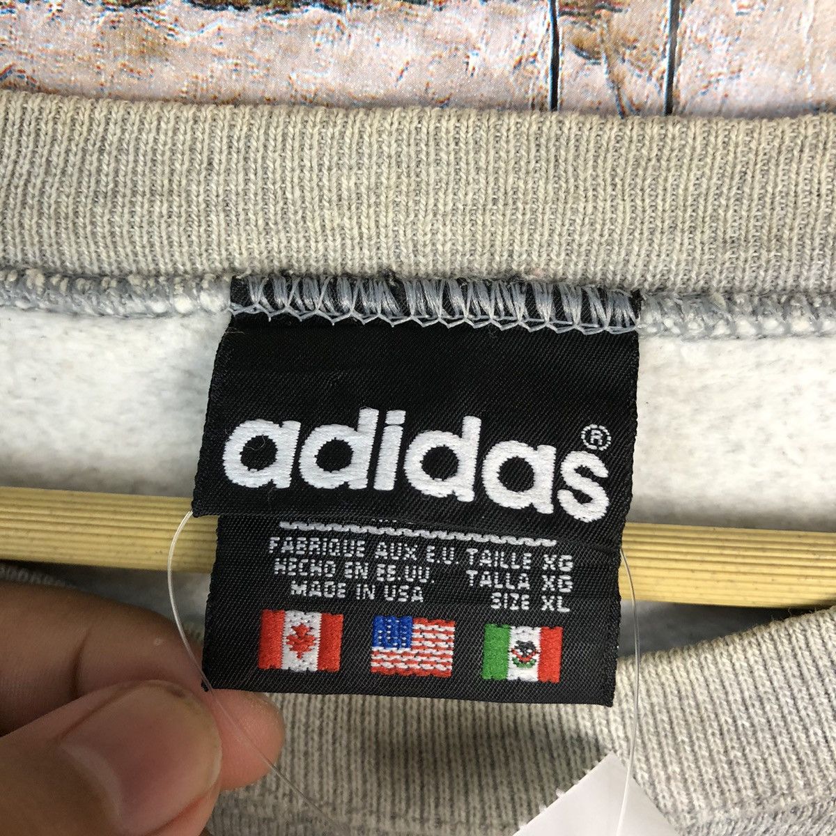 Adidas Adidas baggy vintage Grey Sweatshirt #A708 Size US XL / EU 56 / 4 - 9 Thumbnail
