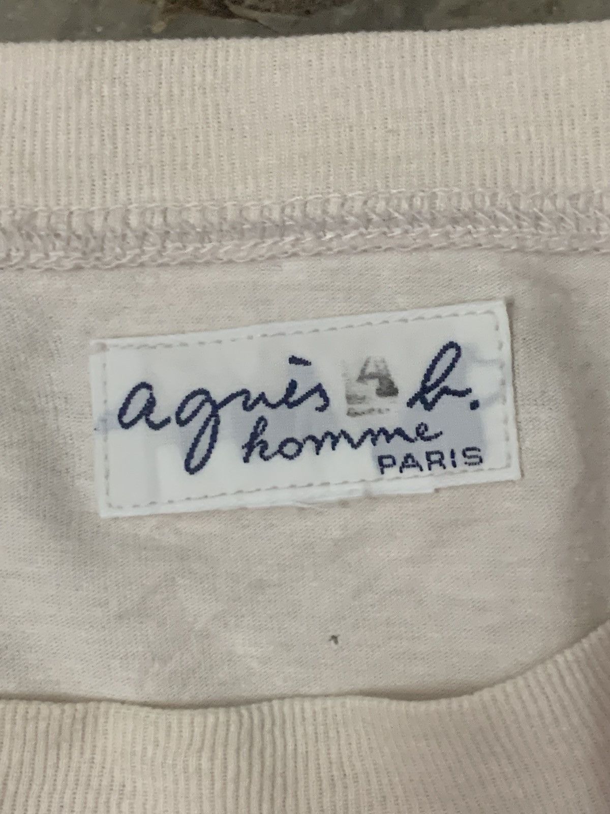 agnes b. Agnes B Homme Paris Single Pocket Plain Tee Size US XL / EU 56 / 4 - 3 Thumbnail