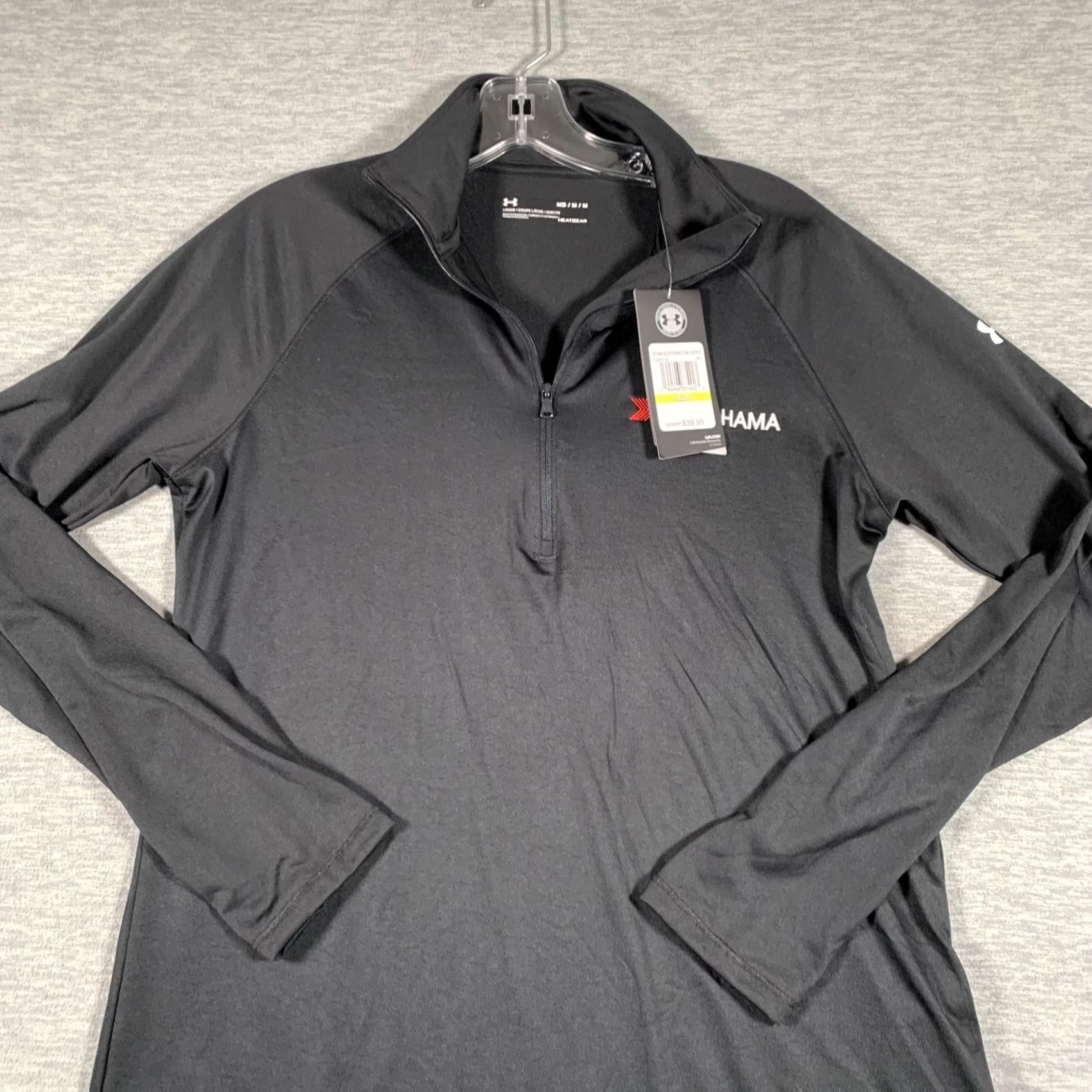 Under Armour Under Armour Pullover Shirt Womens M Black 1/4 Zip HeatGear Yokohama Logo Gyms & Training Size M / US 6-8 / IT 42-44 - 2 Thumbnail