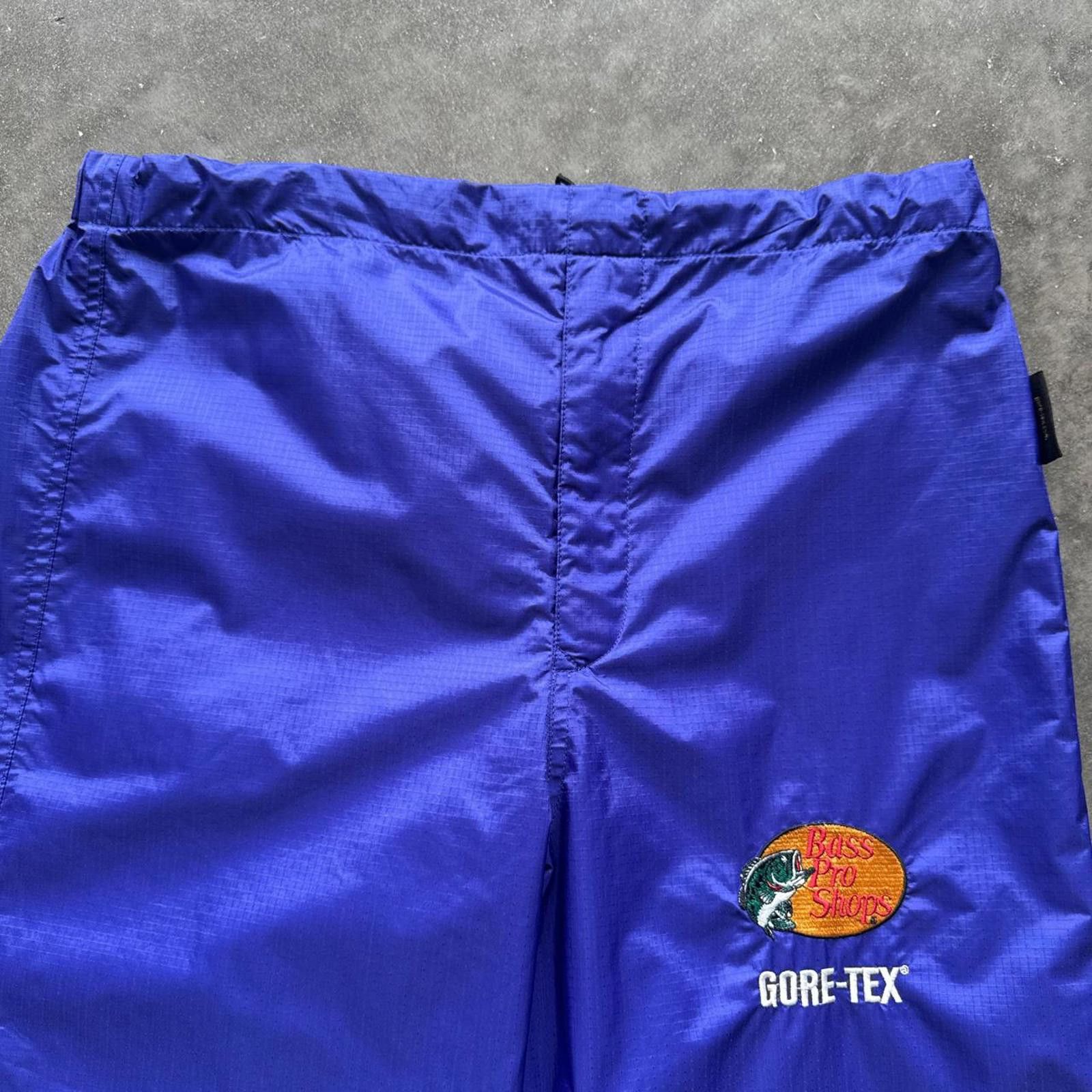 NFL Bass Drop Blue Nylon Gortex Track Pants Size US 32 / EU 48 - 4 Thumbnail