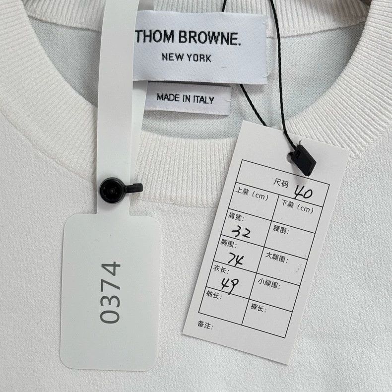 Thom Browne Thom Browne size0 Color strip knitted short sleeve Size S / US 4 / IT 40 - 2 Thumbnail