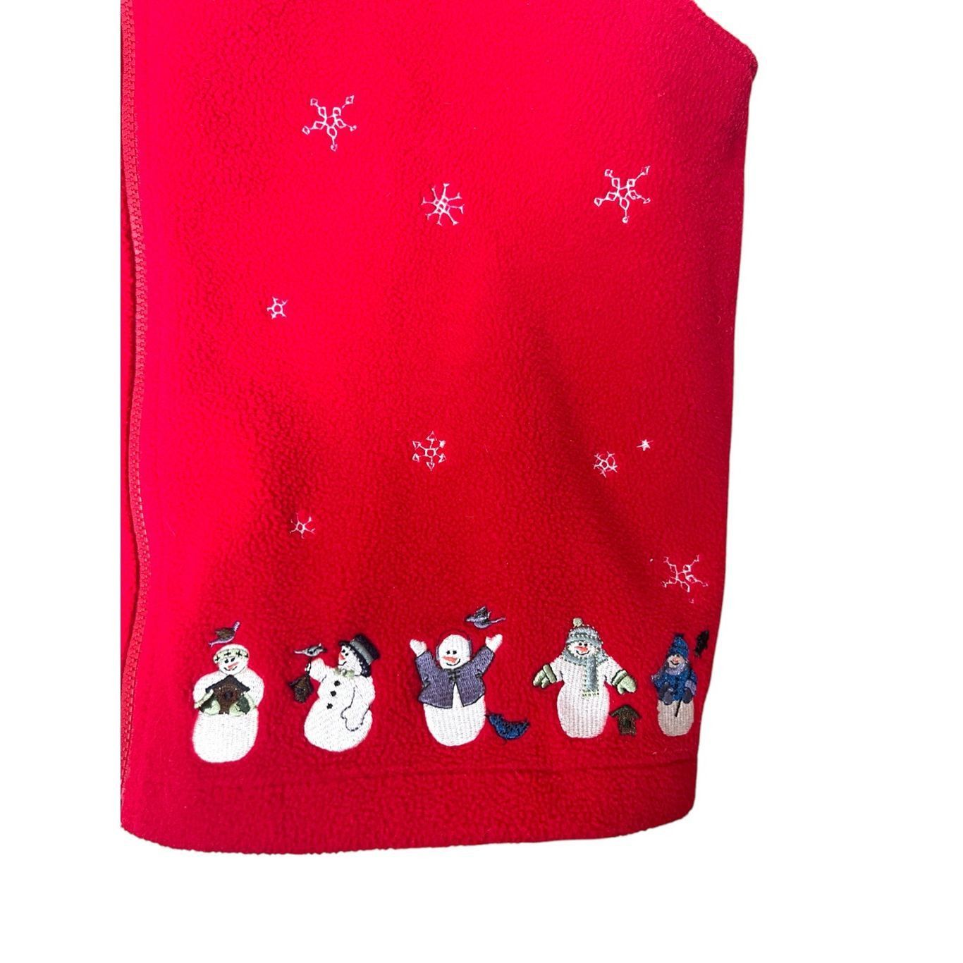 Other Vintage Christopher & Banks 2004 Full Zip Fleece Christmas S Size L / US 10 / IT 46 - 2 Thumbnail