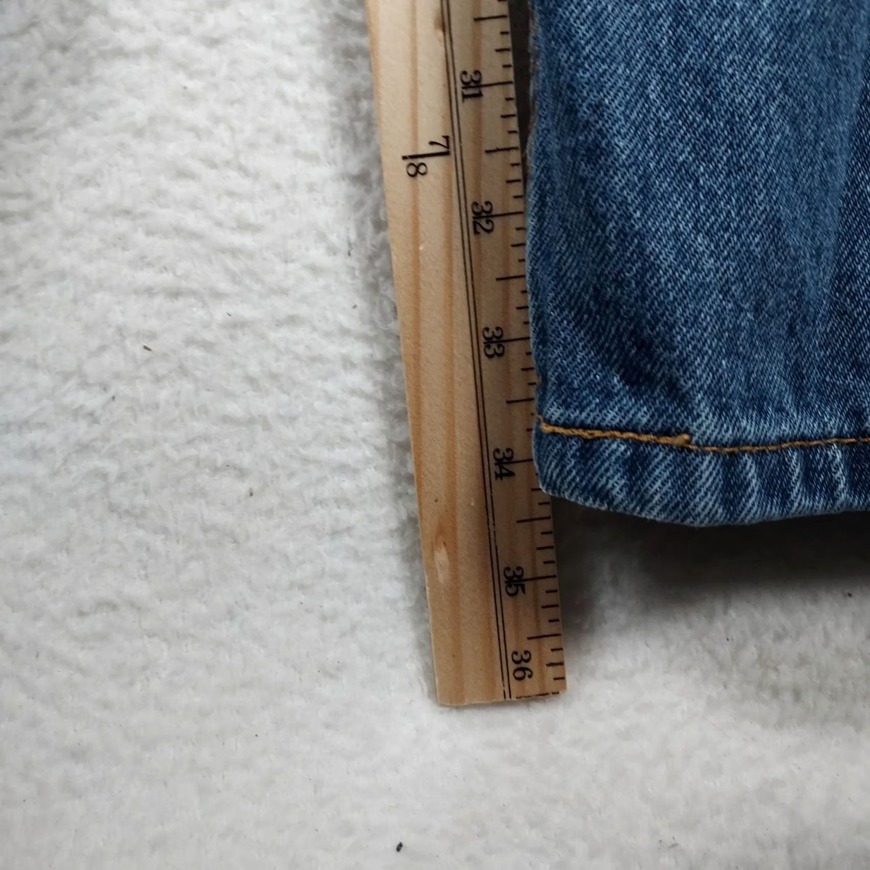 Levi's Levi's 505 Jeans Mens 44x34 Light Wash Straight Regular Fit Denim Pants Size US 44 / EU 60 - 7 Thumbnail
