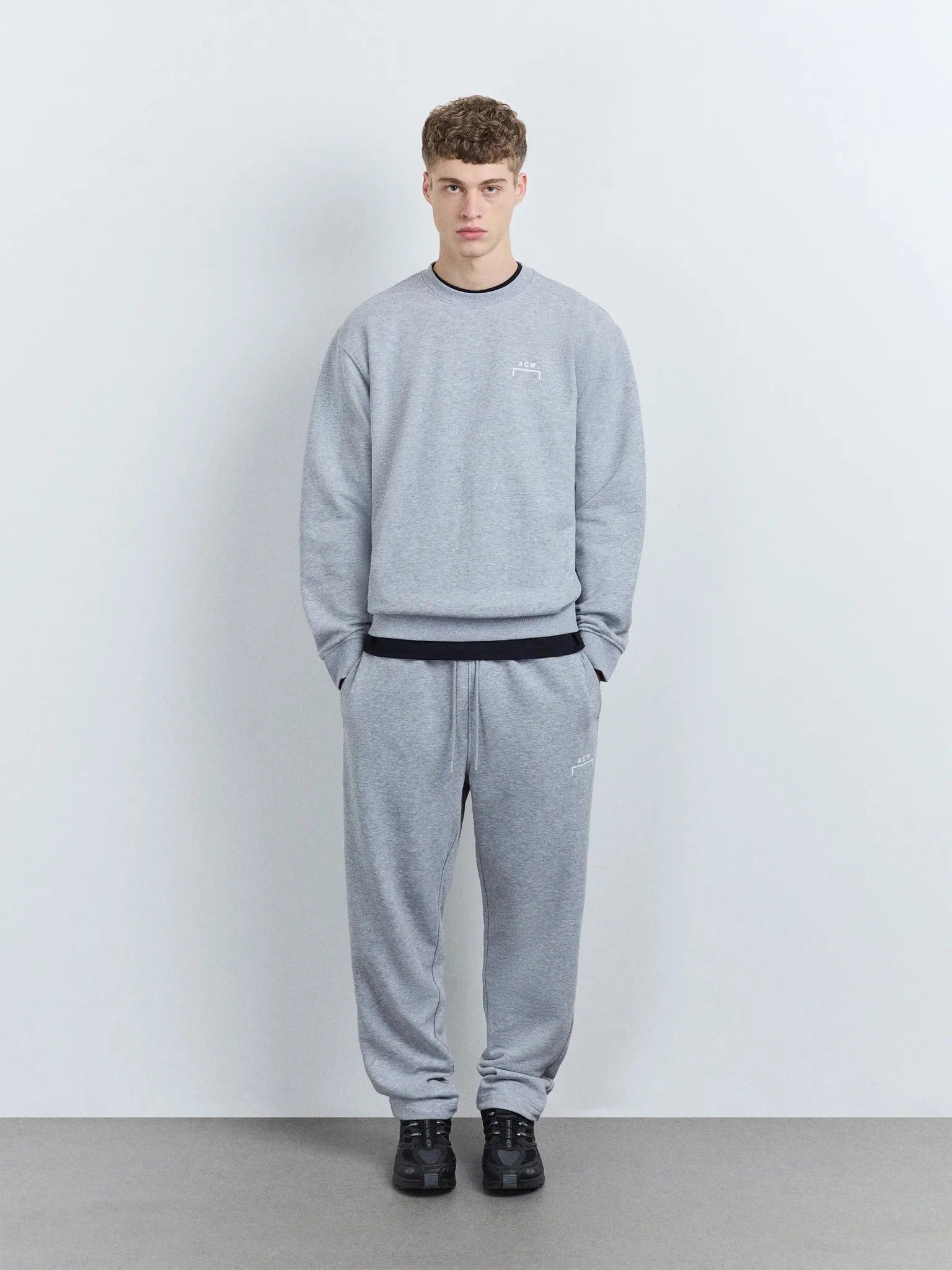 A-COLD-WALL* A-COLD-WALL Woolmore Logo Jogger Grey Marl Size US 36 / EU 52 - 3 Thumbnail