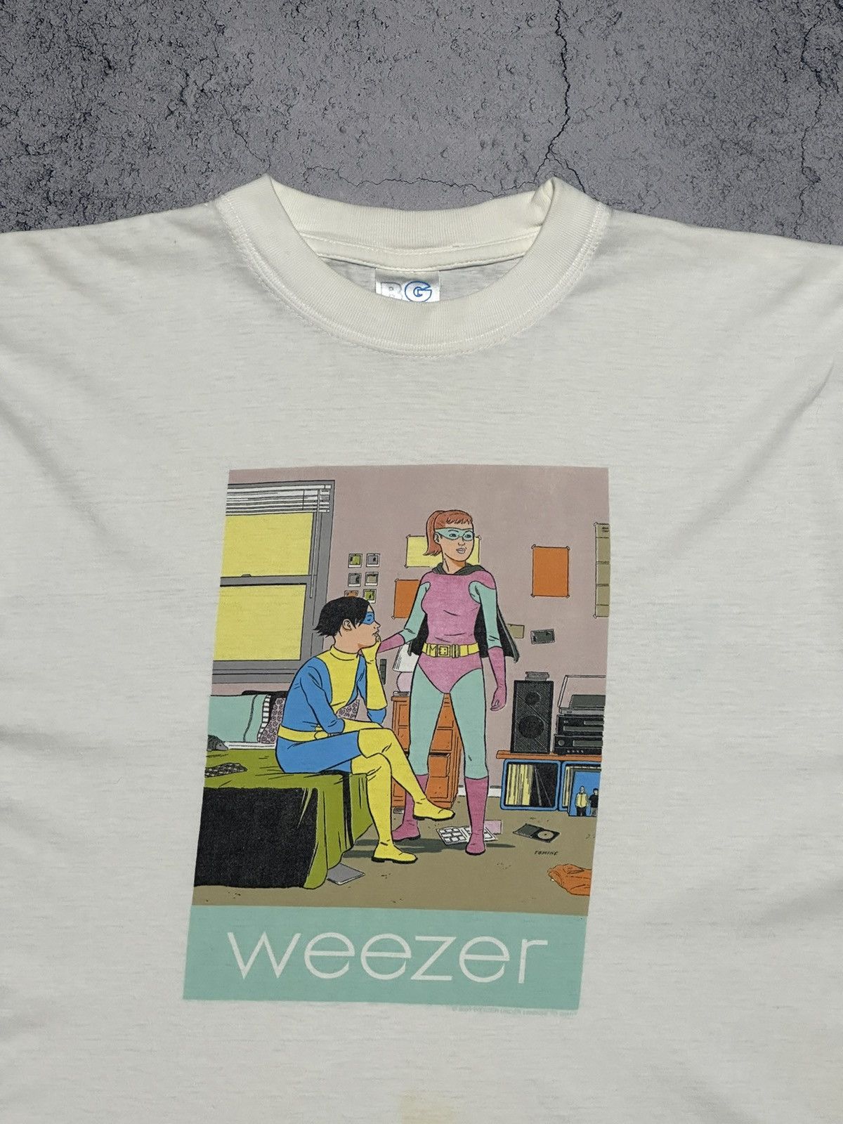 Band Tees Vintage 2001 Weezer Euro Freak Out Tour T-Shirt Size US L / EU 52-54 / 3 - 4 Thumbnail