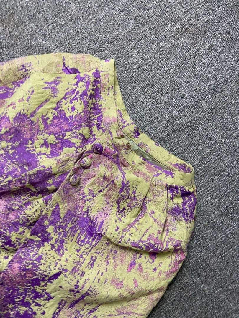 Japanese Brand Ylang Ylang Brand Abstract Mini Skirt (193) Size 22" - 10 Thumbnail
