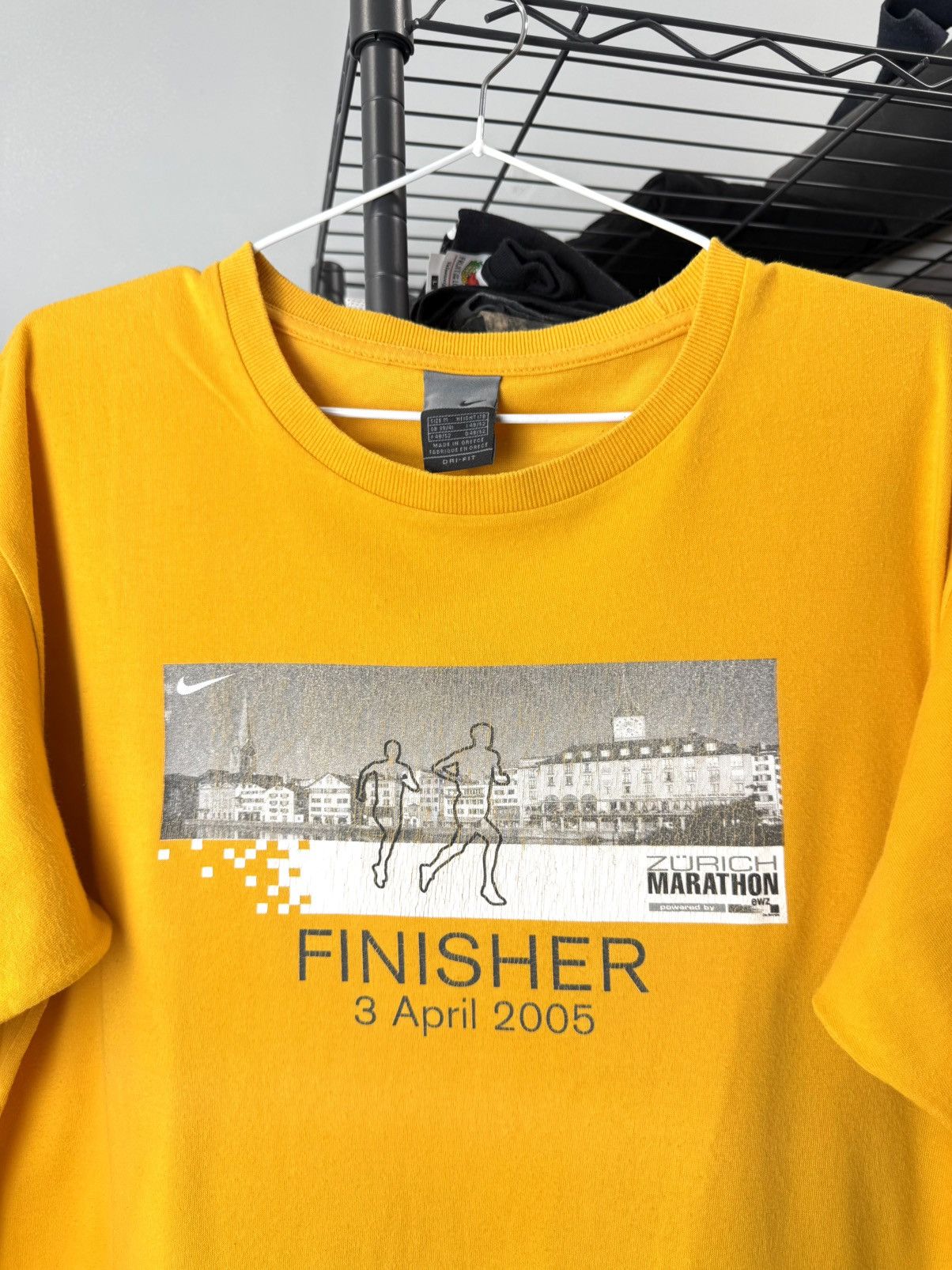 Nike 00’s Vintage Nike Marathon T Shirt Y2K Size US M / EU 48-50 / 2 - 2 Thumbnail