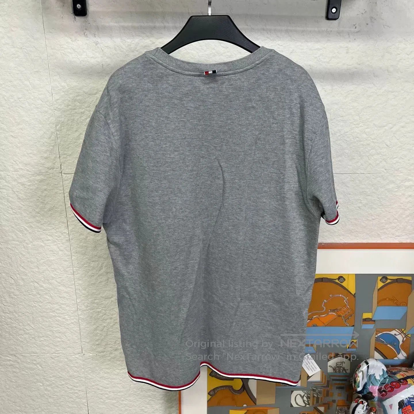 Thom Browne Thom Browne Gray Striped Short-Sleeve. Size US XXL / EU 58 / 5 - 2 Thumbnail