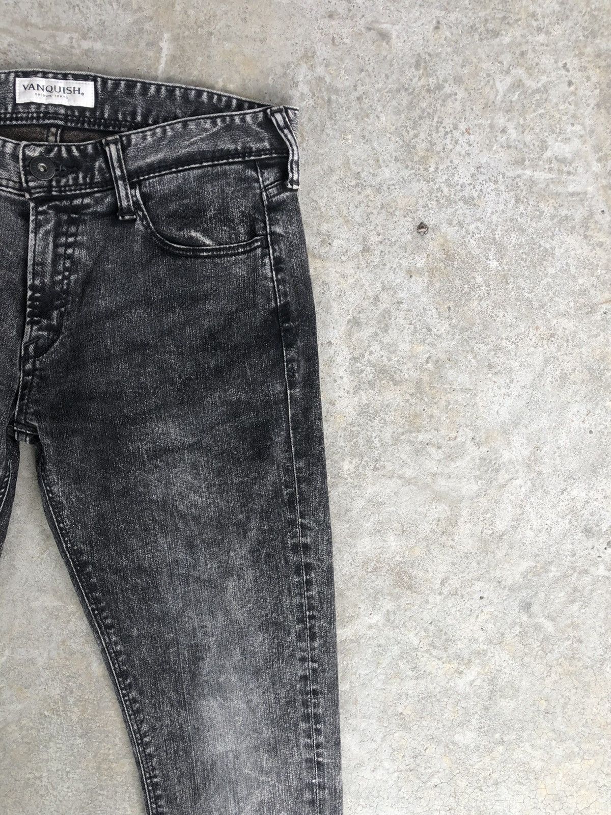 If Six Was Nine Japanese Vanquish Distressed Denim Skinny Jeans Size US 32 / EU 48 - 5 Thumbnail