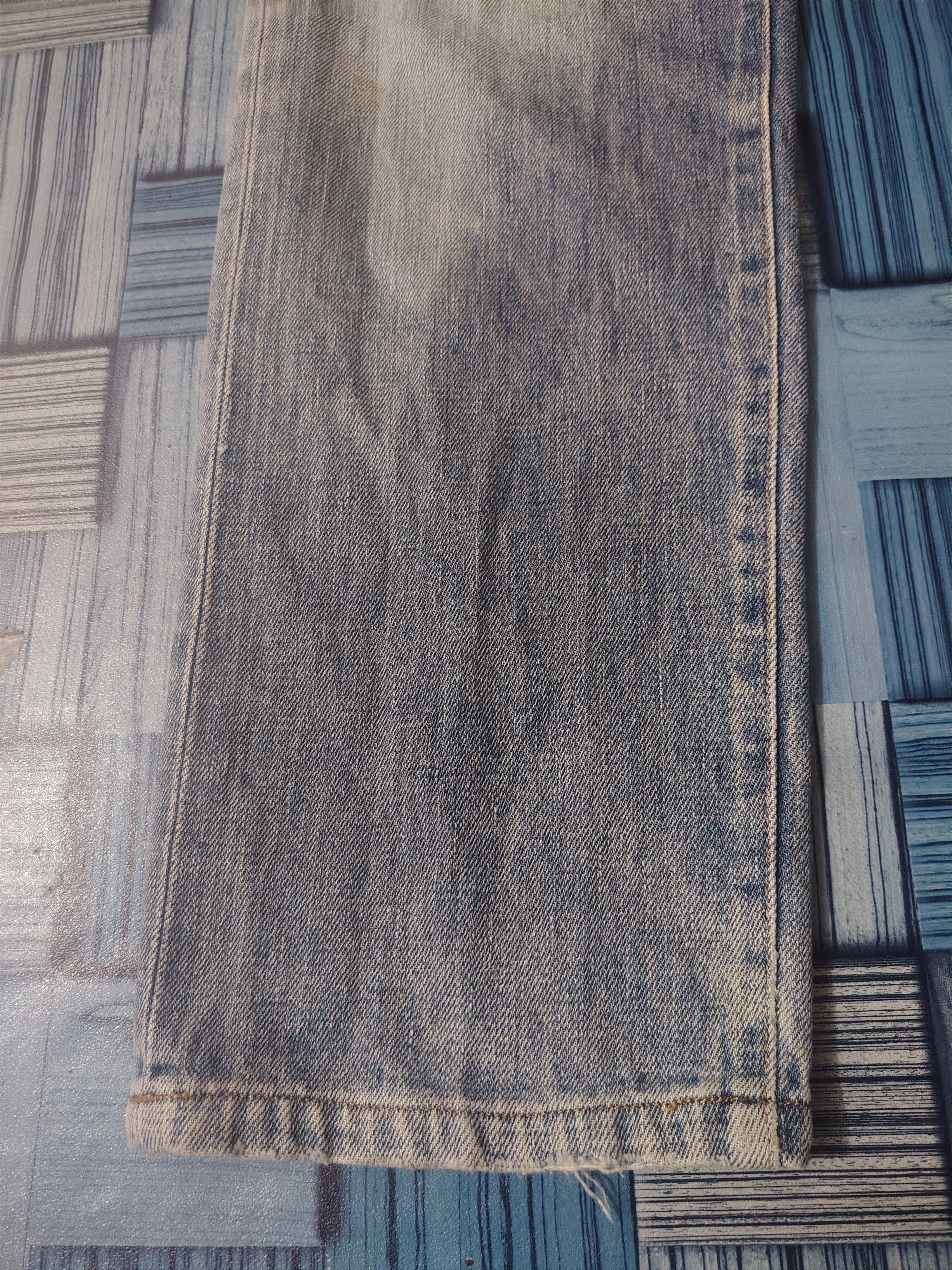 Spellbound Distressed Jeans Spellbound Rare Green line Selvedge Jeans Size US 29 - 10 Thumbnail