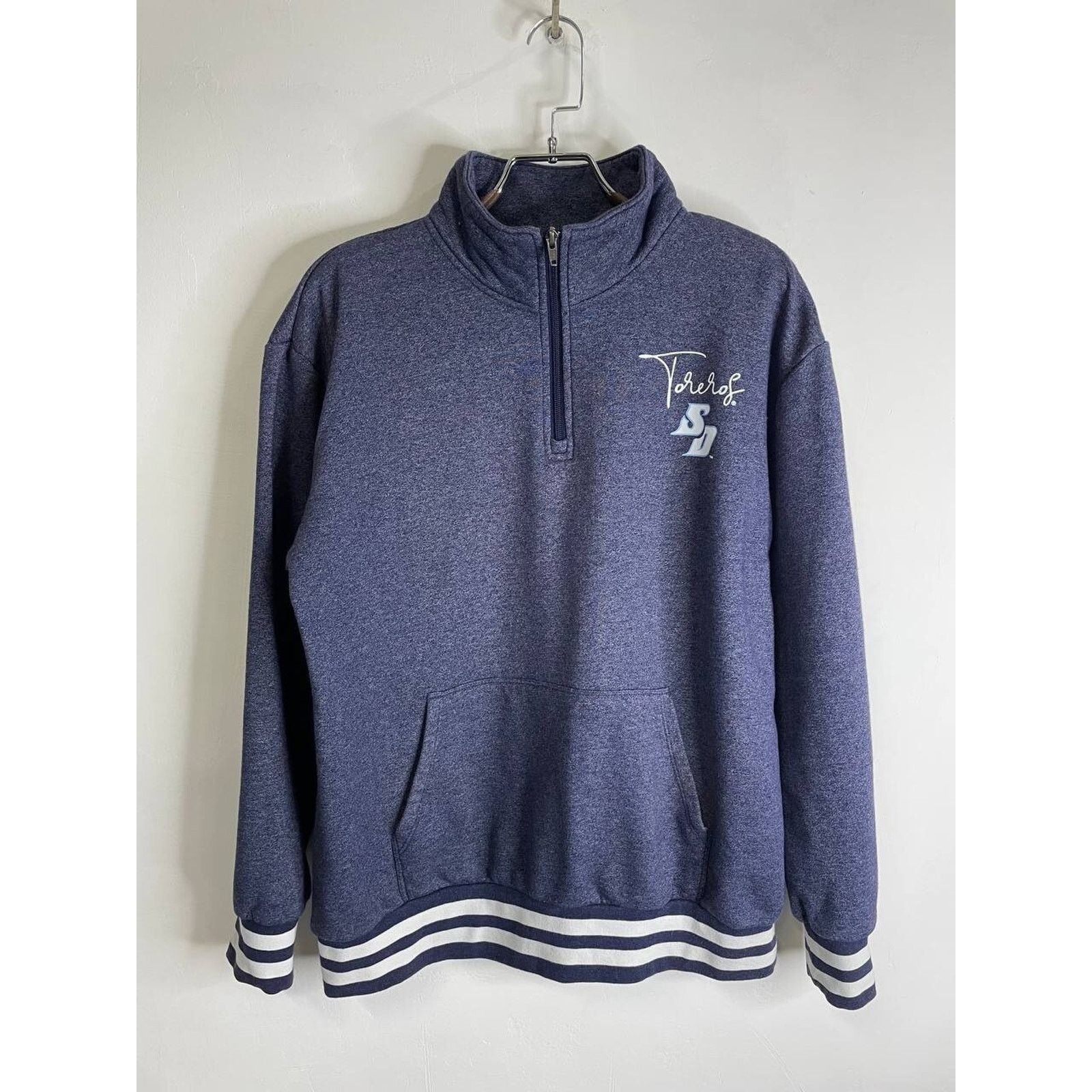 Champion Vintage Champion Toreros SD Navy 1/4 Zip Sweatshirt Size XL Size US XL / EU 56 / 4 - 1 Thumbnail