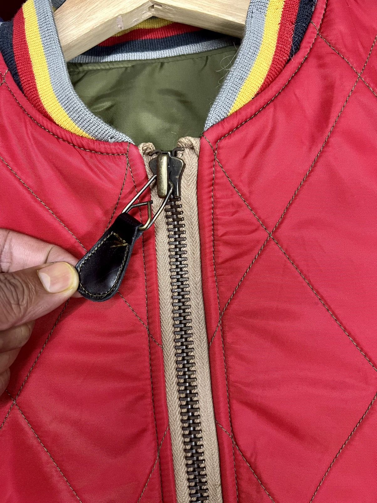 Evisu VINTAGE RARE EVISU REVERSIBLE BOMBER VARSITY JACKET Size US M / EU 48-50 / 2 - 22 Thumbnail