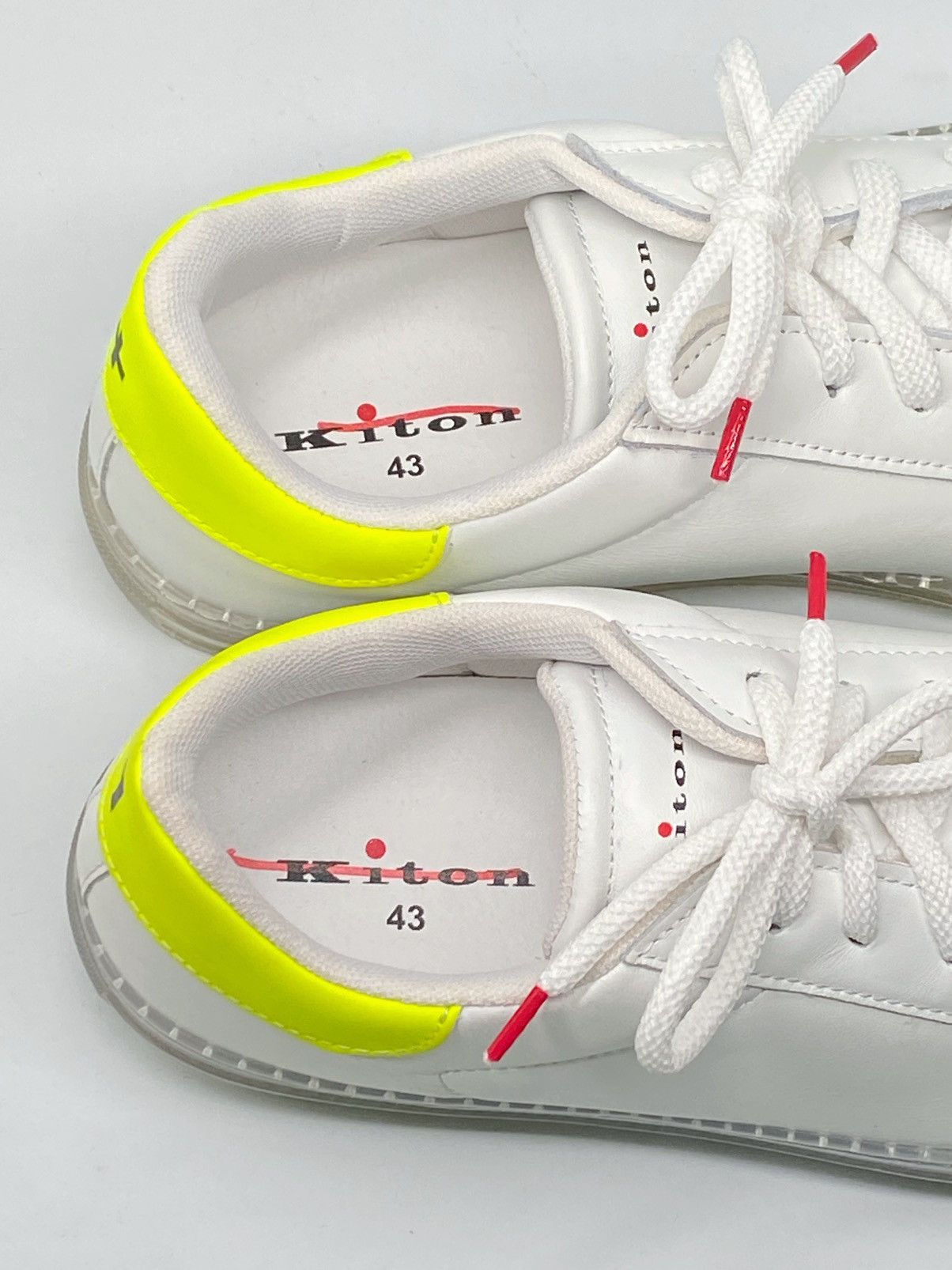 Kiton Kiton Low-Top Leather Sneakers size 43/us size 10 Size US 10 / EU 43 - 7 Thumbnail