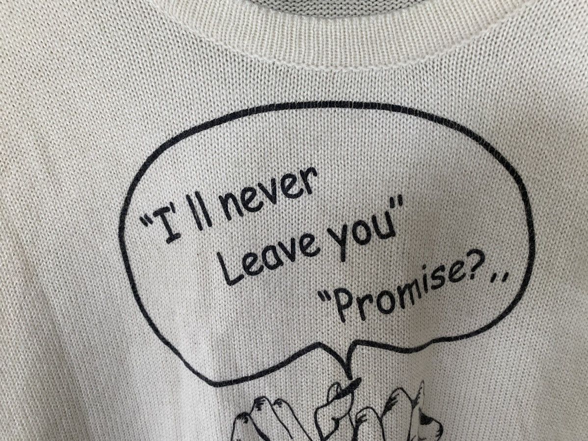 A.F.F.A. × Hysteric Glamour × Japanese Brand Vtg Glad News Japan Punk Make a Promise knitwear Size L / US 10 / IT 46 - 6 Thumbnail