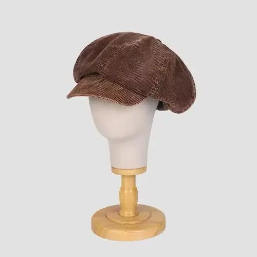 VIBE Vintage British Corduroy Design Octagon Hat Size ONE SIZE - 7 Thumbnail