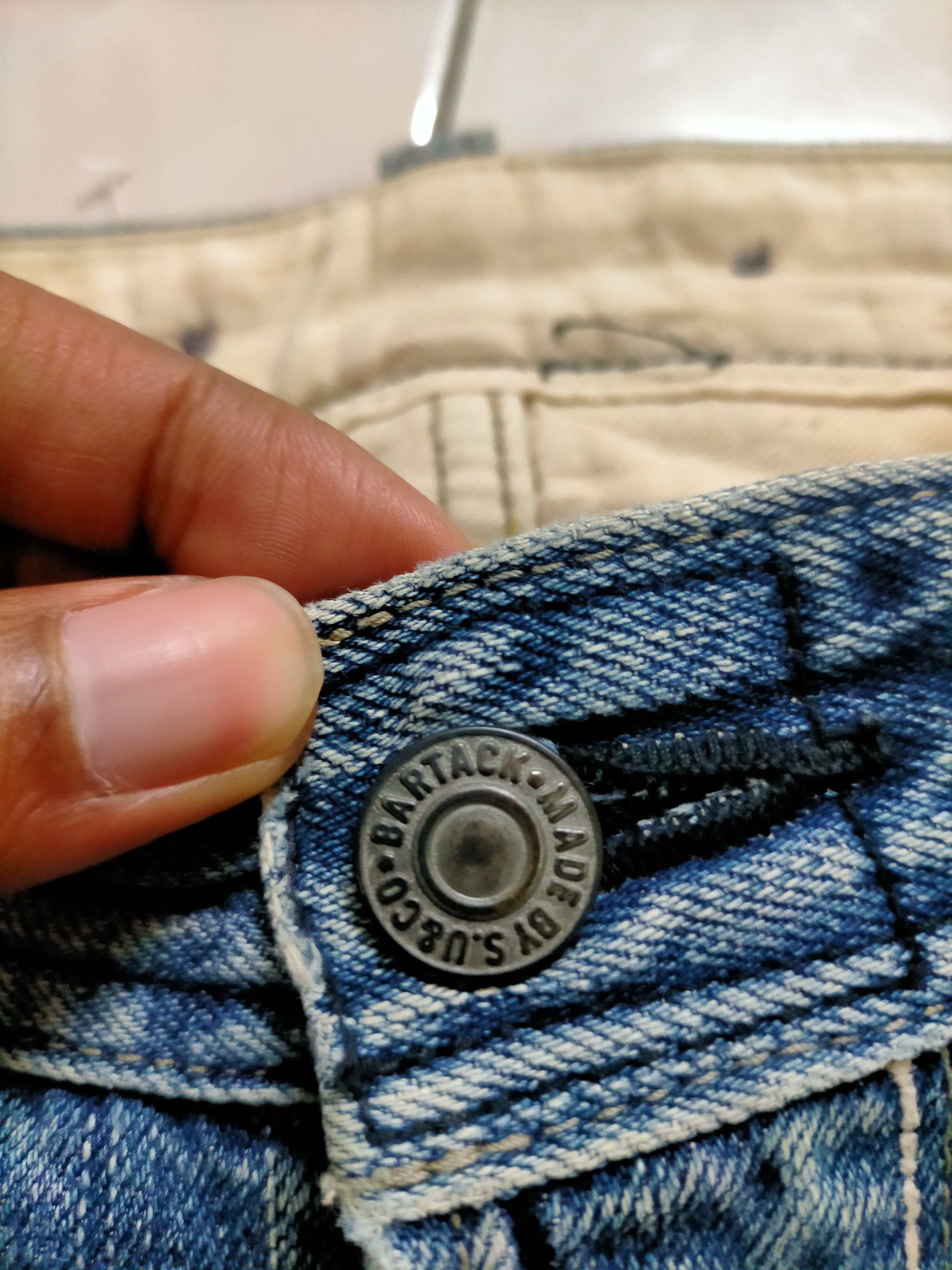 Japanese Brand × Vintage Vintage Bartack Buckle Back Selvedge Jeans Size US 33 - 8 Thumbnail