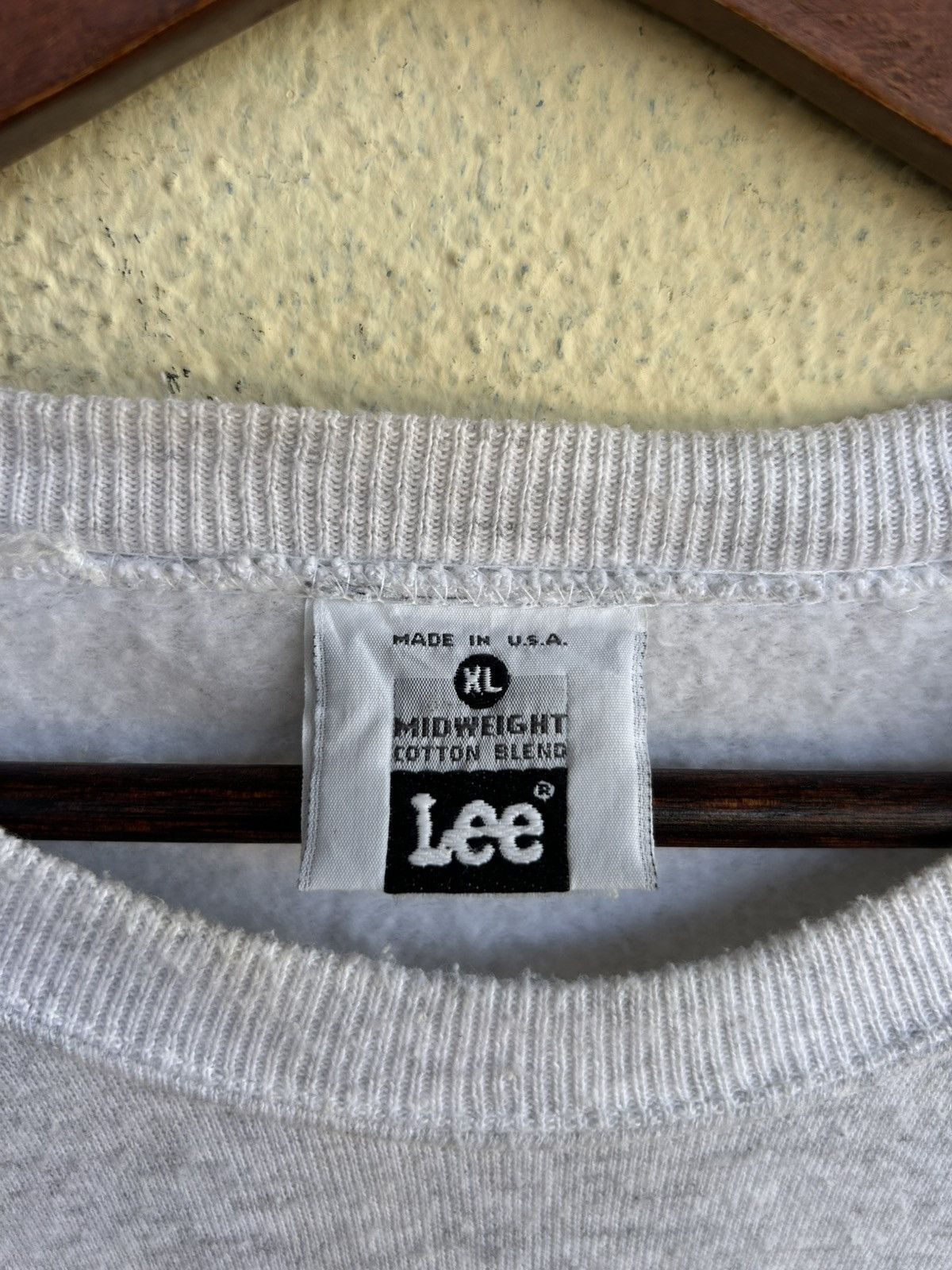 Lee × Vintage Lee Big Logo Spellout Sweatshirt Size US XL / EU 56 / 4 - 7 Thumbnail
