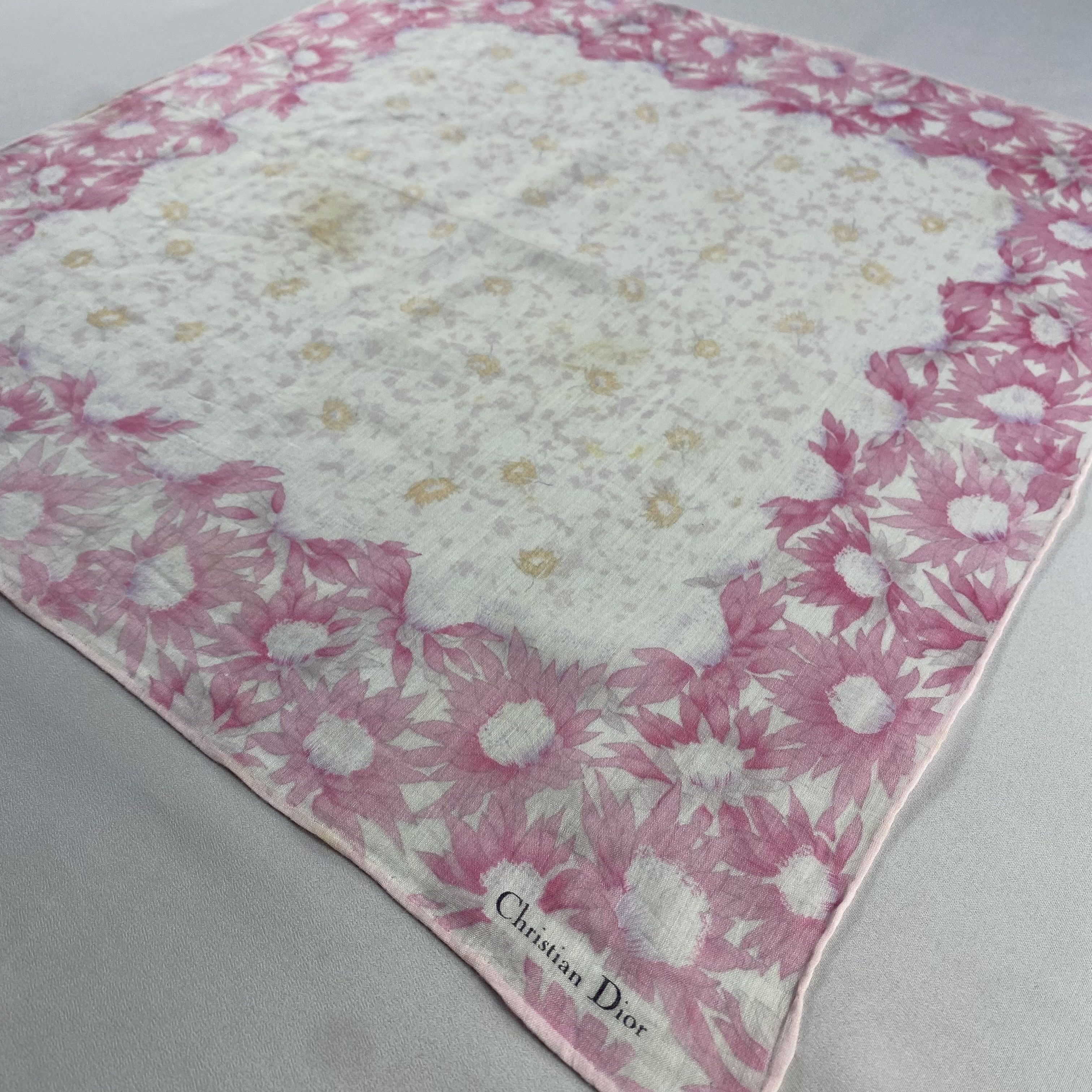 Vintage Christian Dior Monsieur Handkerchief / Neckerchief-P979 Size ONE SIZE - 2 Thumbnail